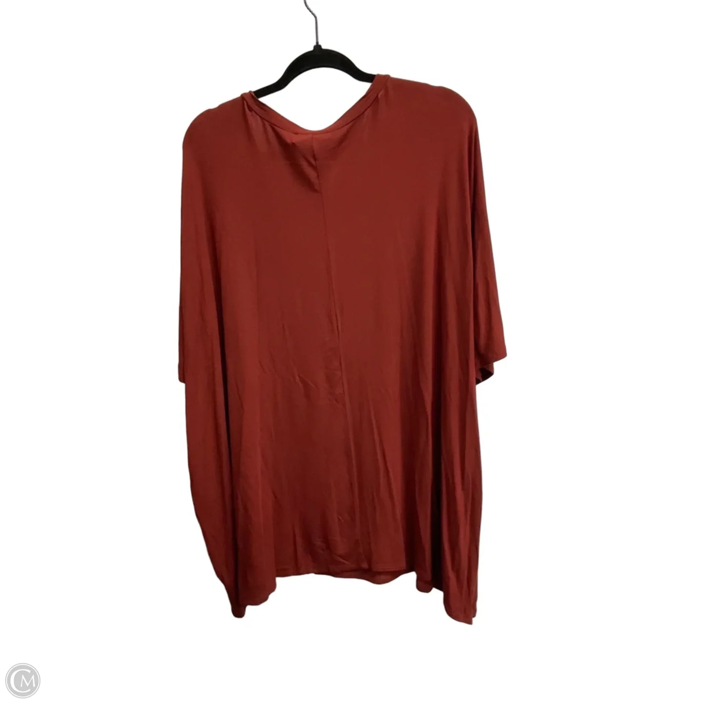 Top Short Sleeve By Zenana In Brown, Size: Xl
