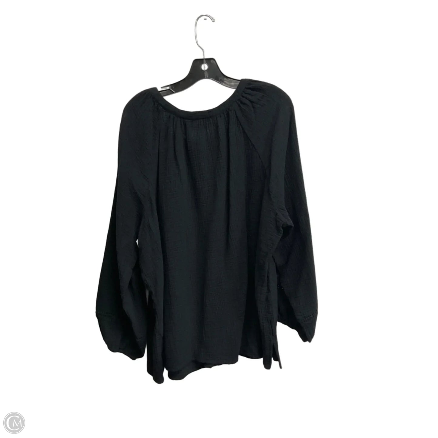 Top 3/4 Sleeve Basic By Belle By Kim Gravel In Black, Size: 2x
