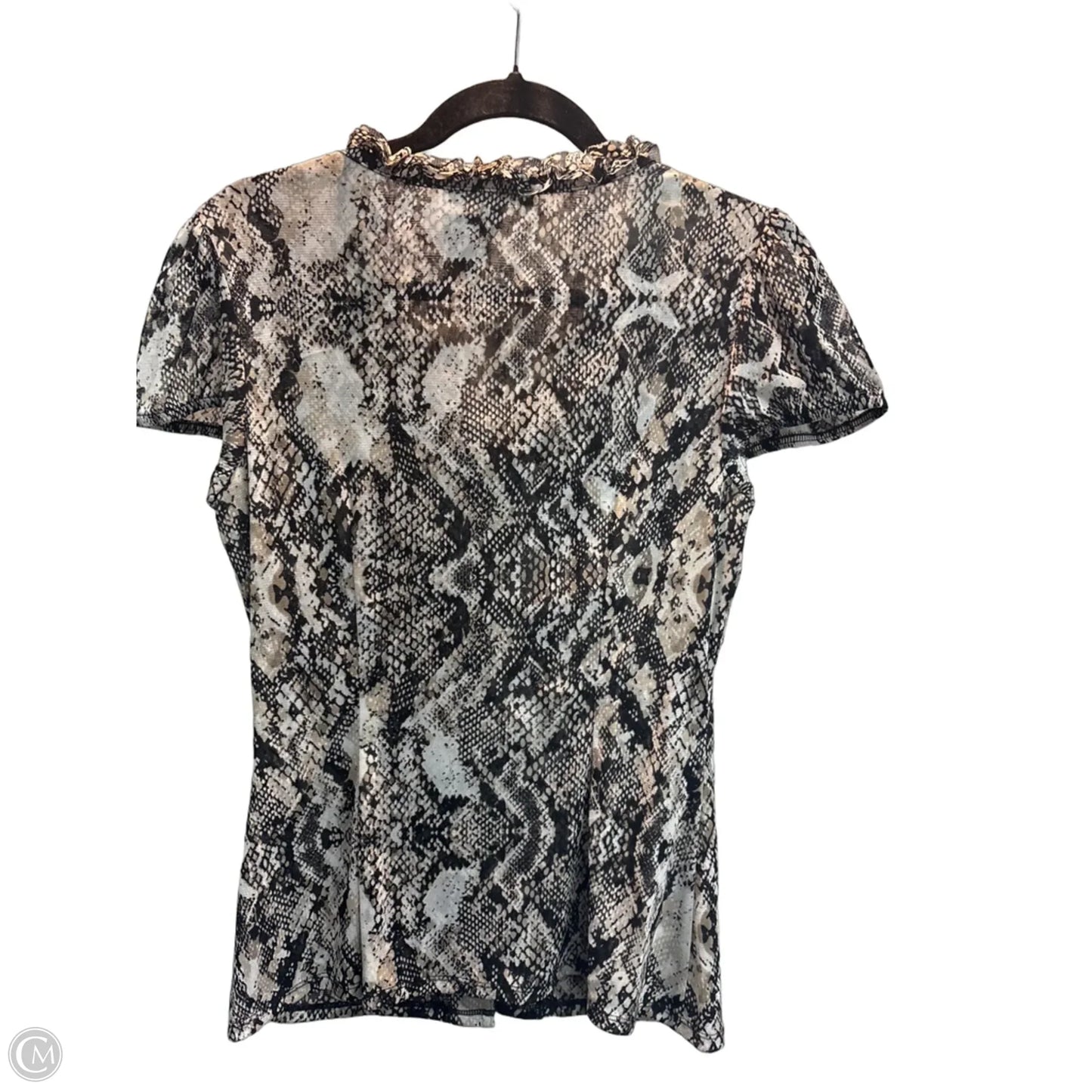 Top Short Sleeve By Inc In Animal Print, Size: M