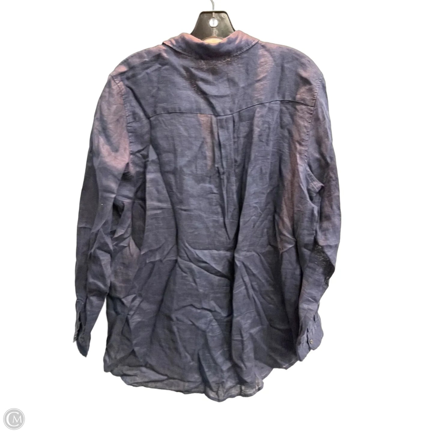 Tunic 3/4 Sleeve By Gap In Navy, Size: L