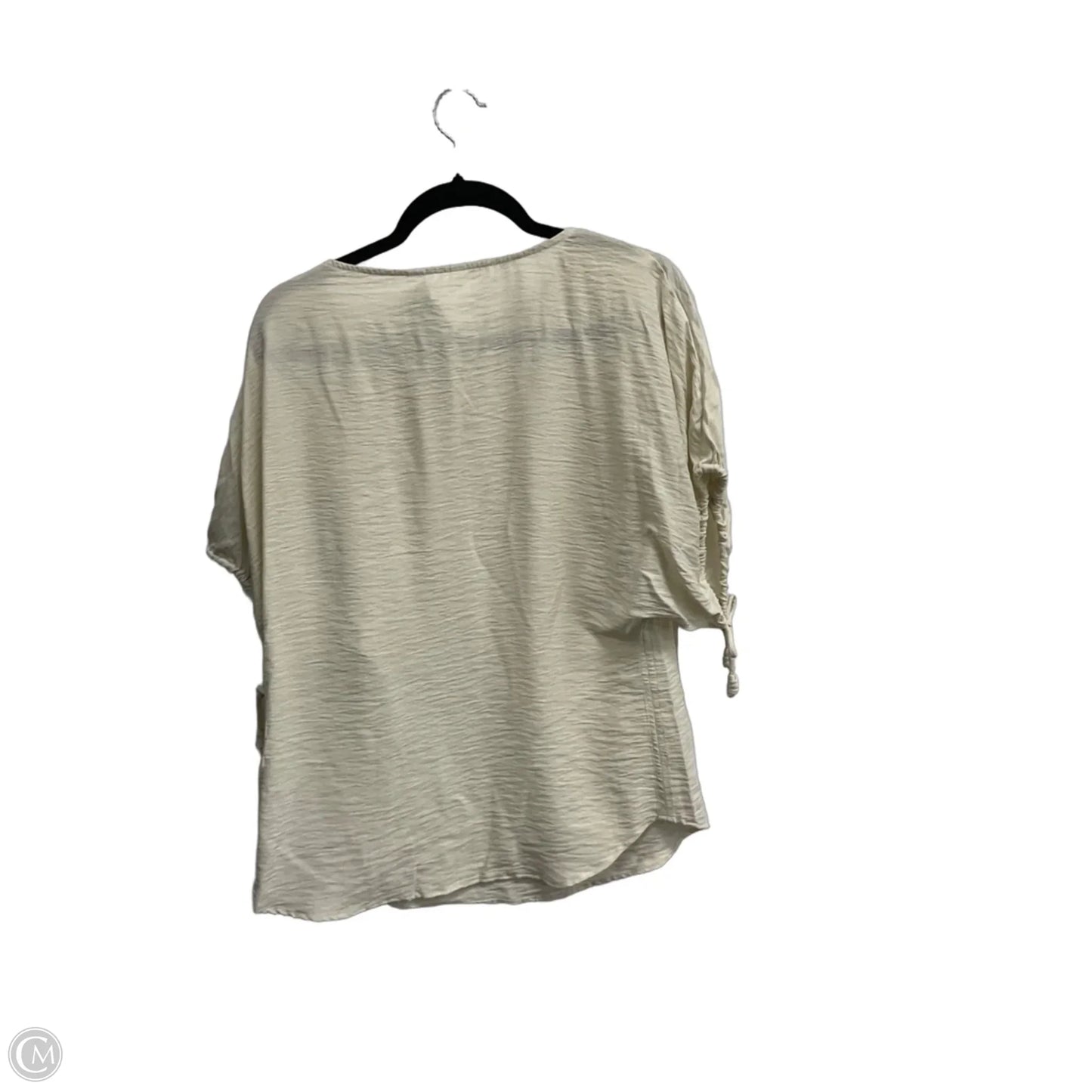 Top Short Sleeve By Time And Tru In Tan, Size: S