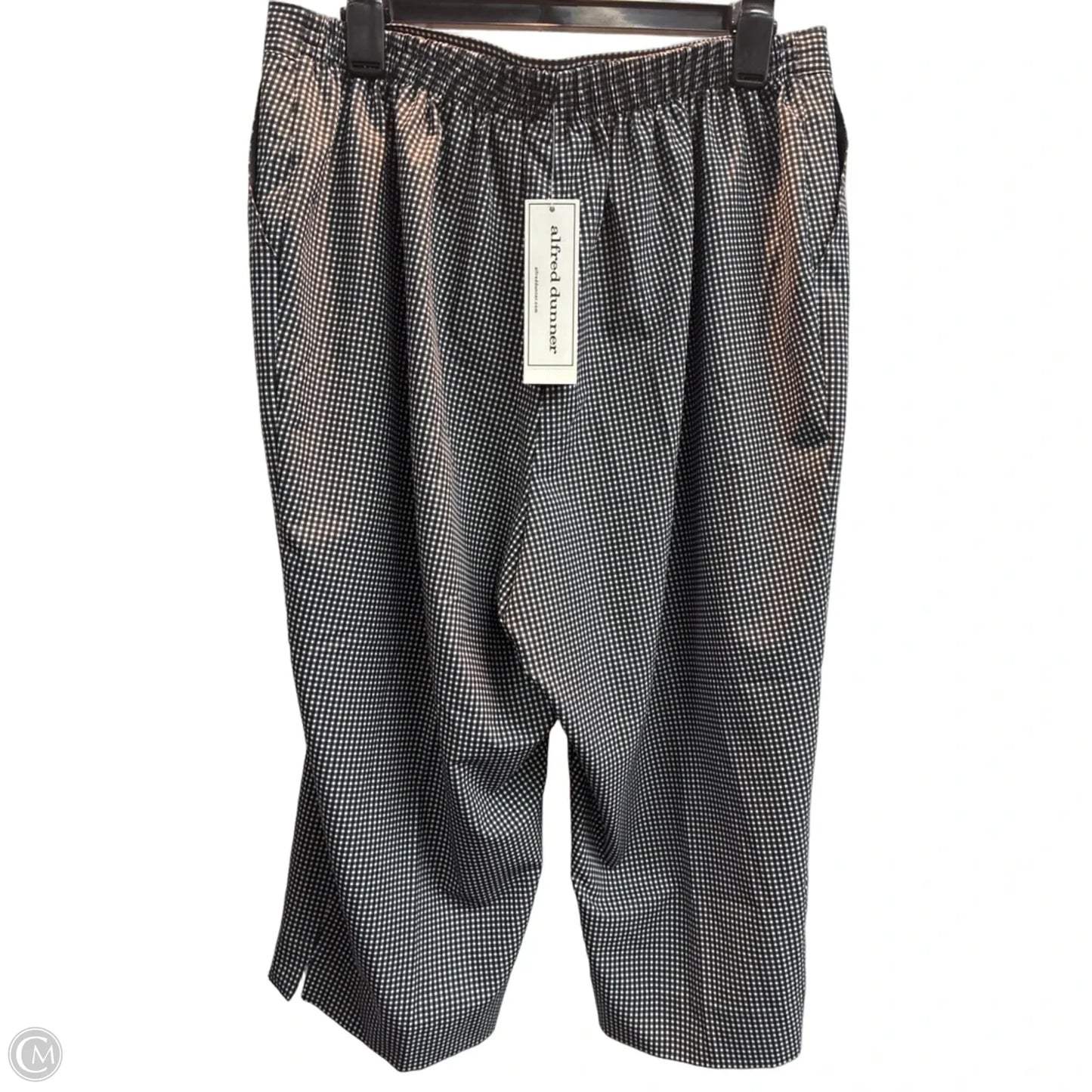 Pants Cropped By Alfred Dunner In Checkered Pattern, Size: 16