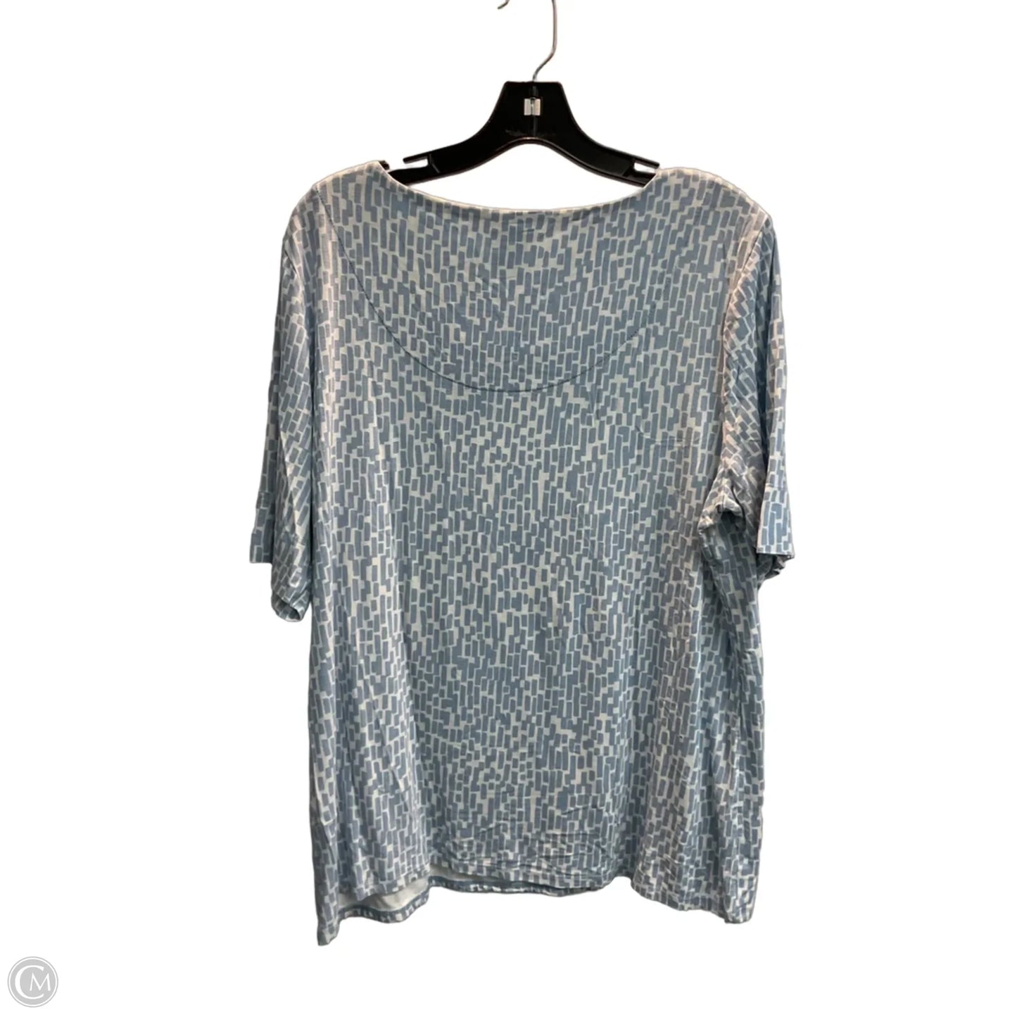 Top Short Sleeve By Chicos In Blue, Size: Xl