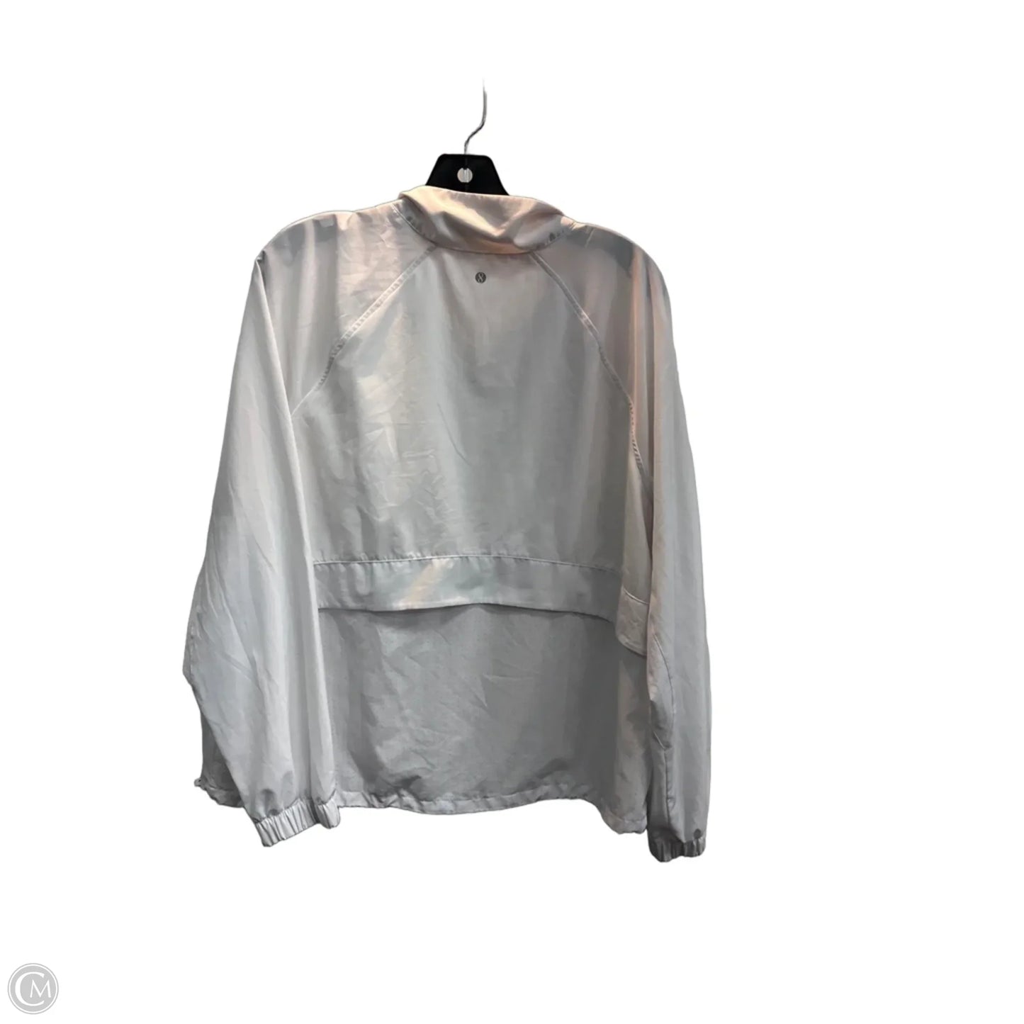 Athletic Jacket By Layer 8 In White, Size: L