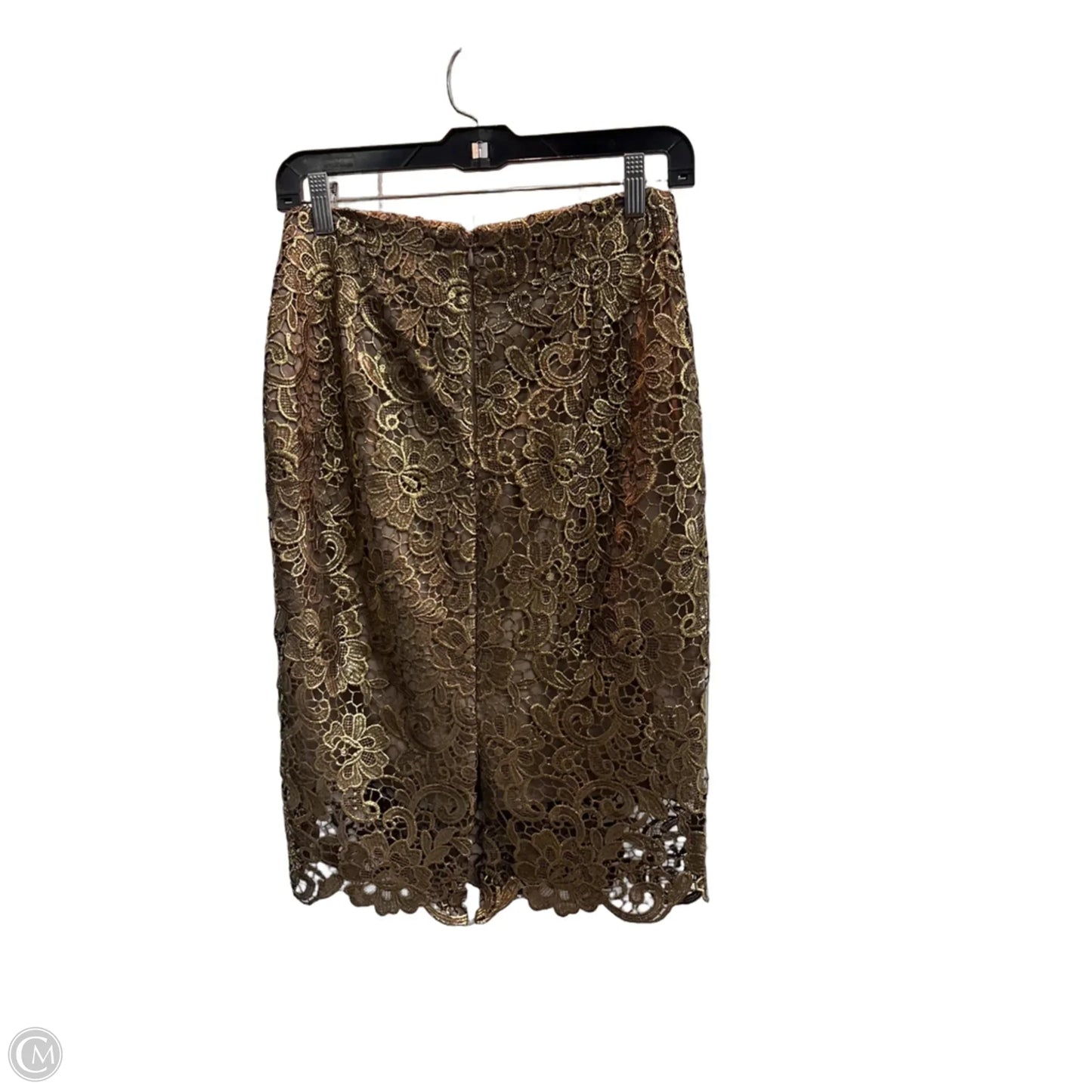 Skirt Midi By White House Black Market In Gold, Size: 4p