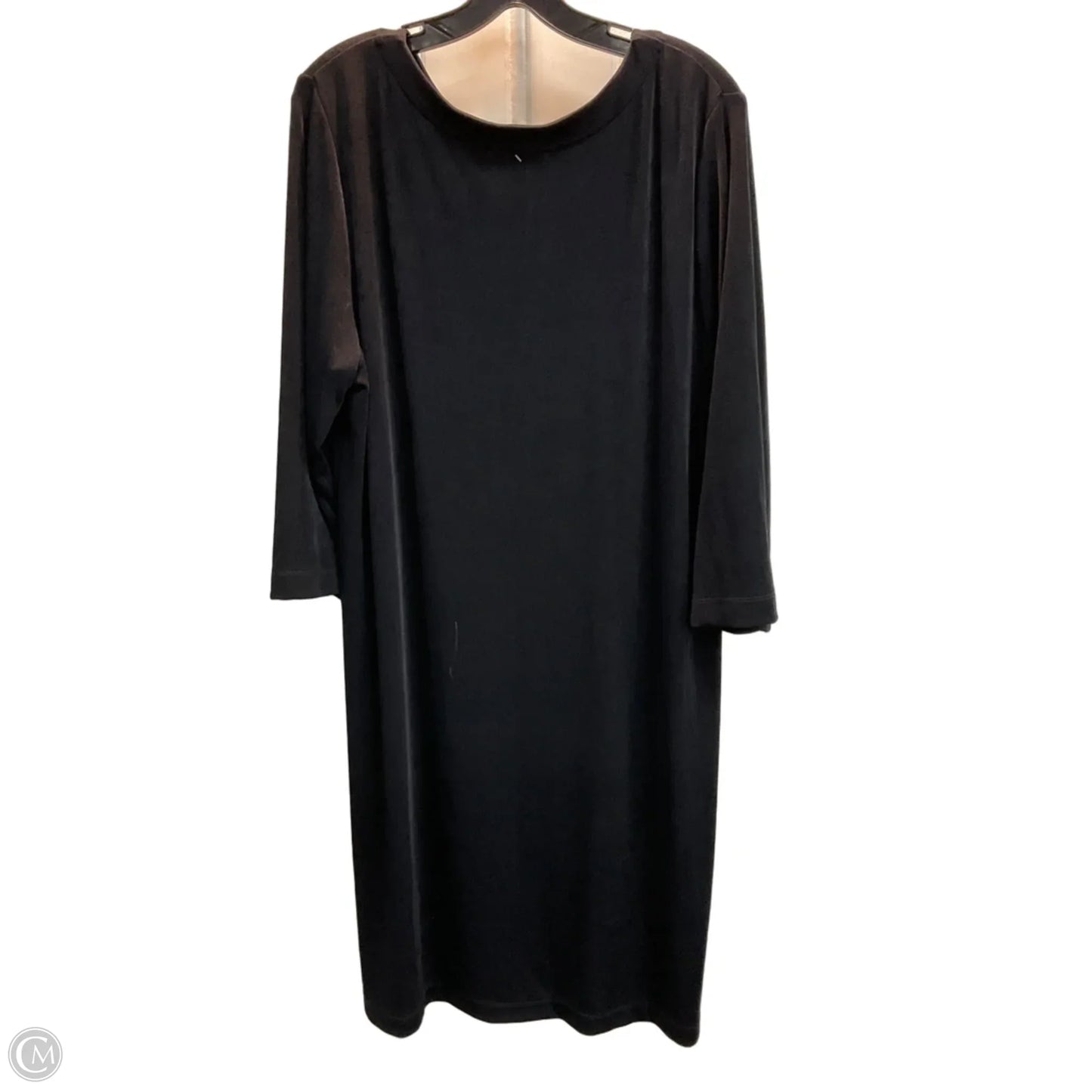 Dress Casual Midi By Chicos In Black, Size: Xl