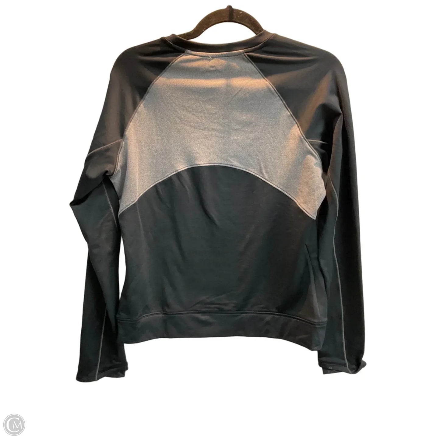Athletic Top Long Sleeve Crewneck By Under Armour In Grey, Size: S