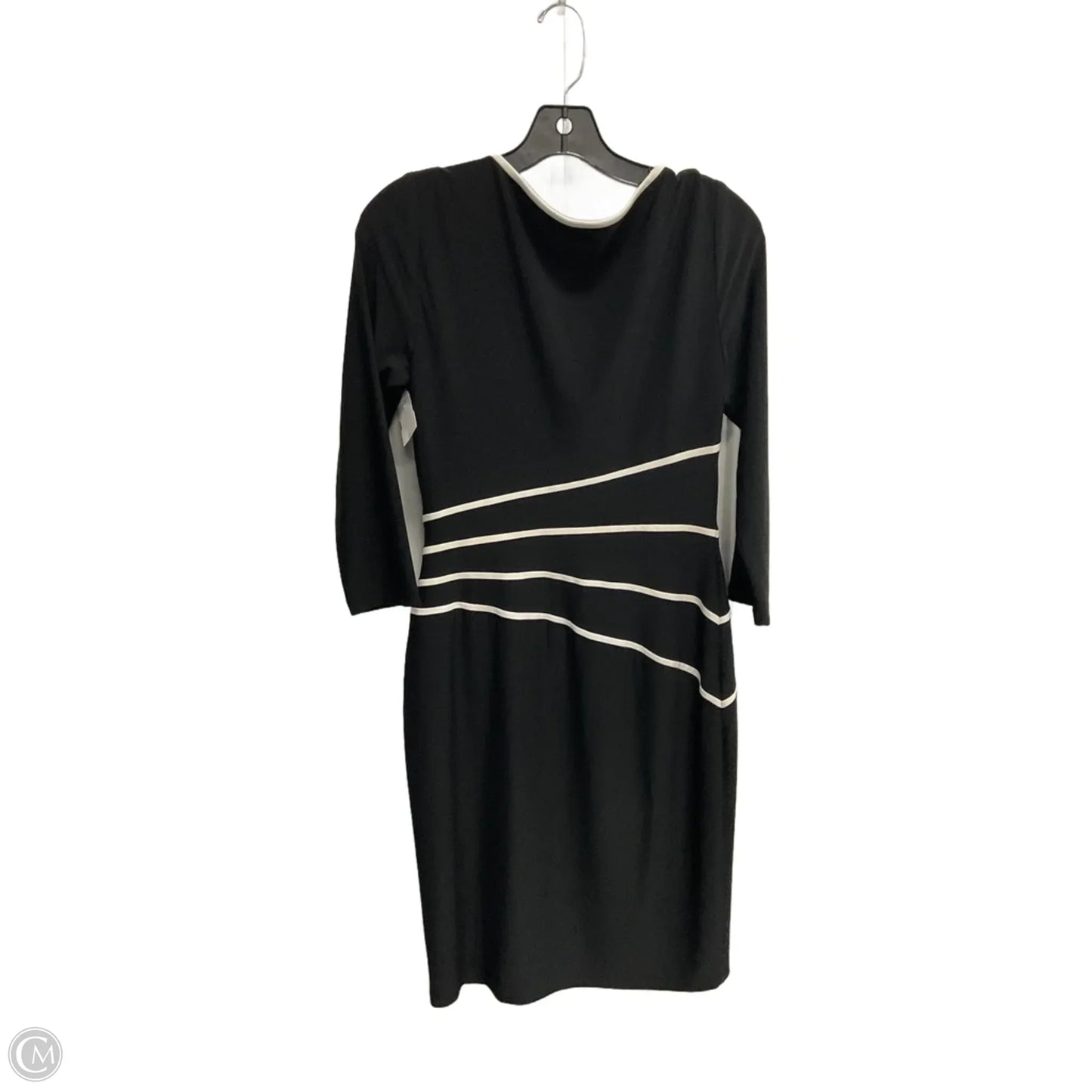 Dress Casual Midi By Lauren By Ralph Lauren In Black, Size: 8