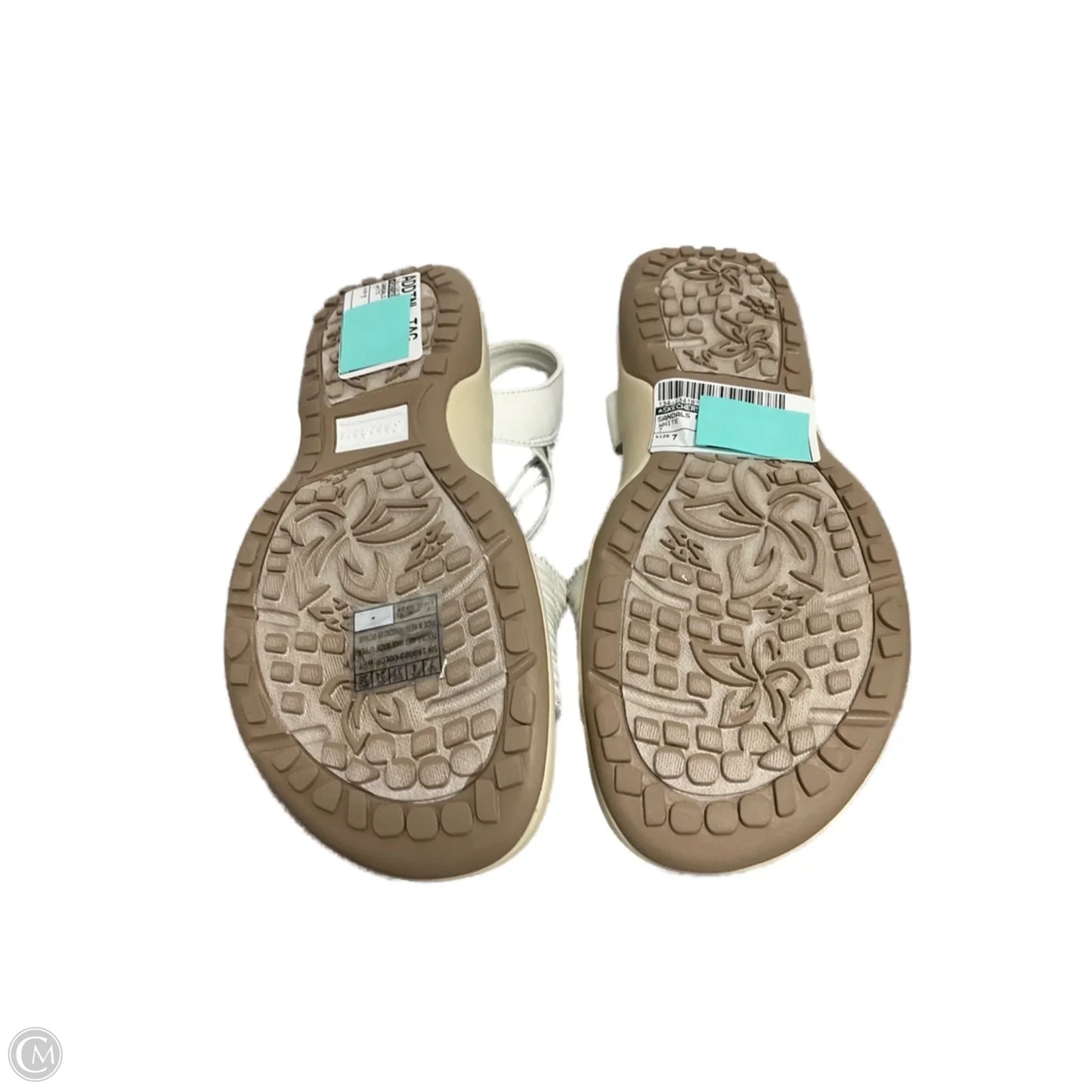 Sandals Flats By Skechers In White, Size: 7