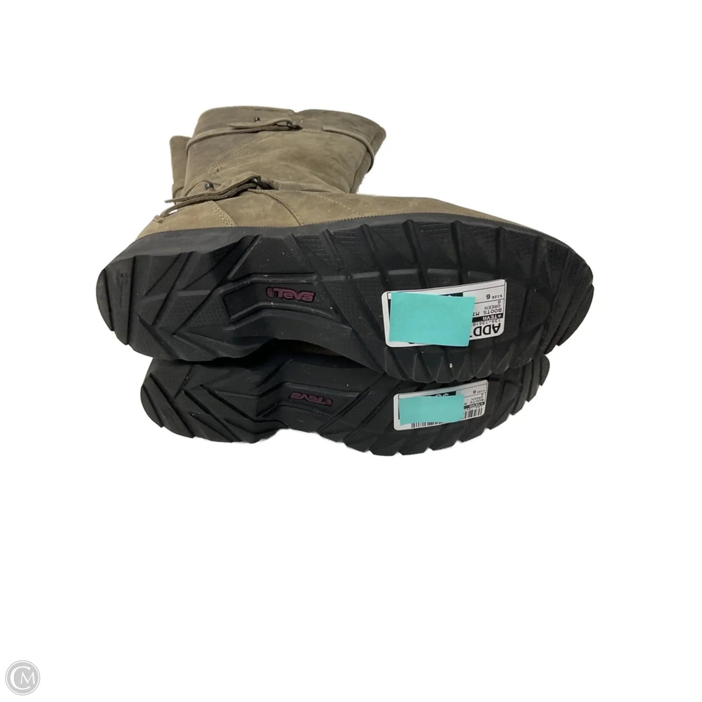 Boots Mid-calf Flats By Teva In Green, Size: 6