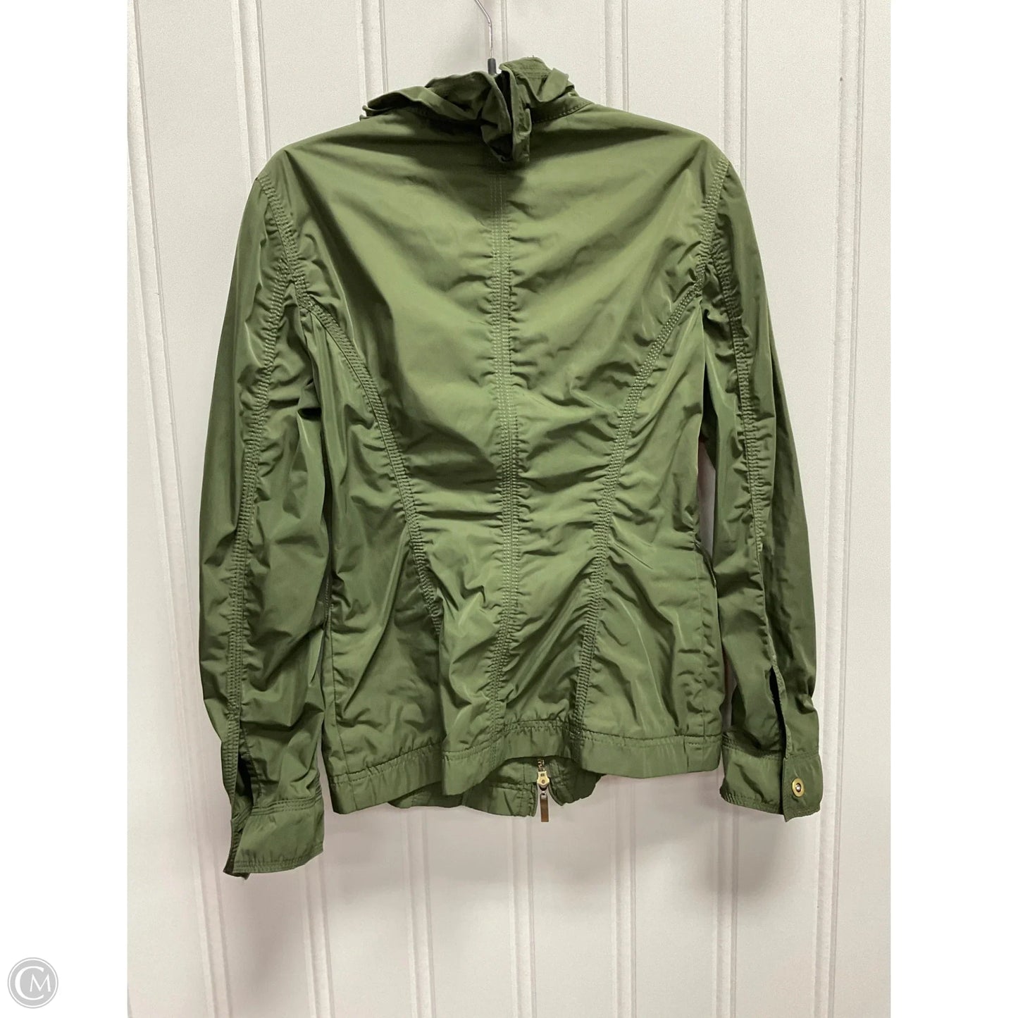Jacket Moto By White House Black Market In Green, Size: Xxs
