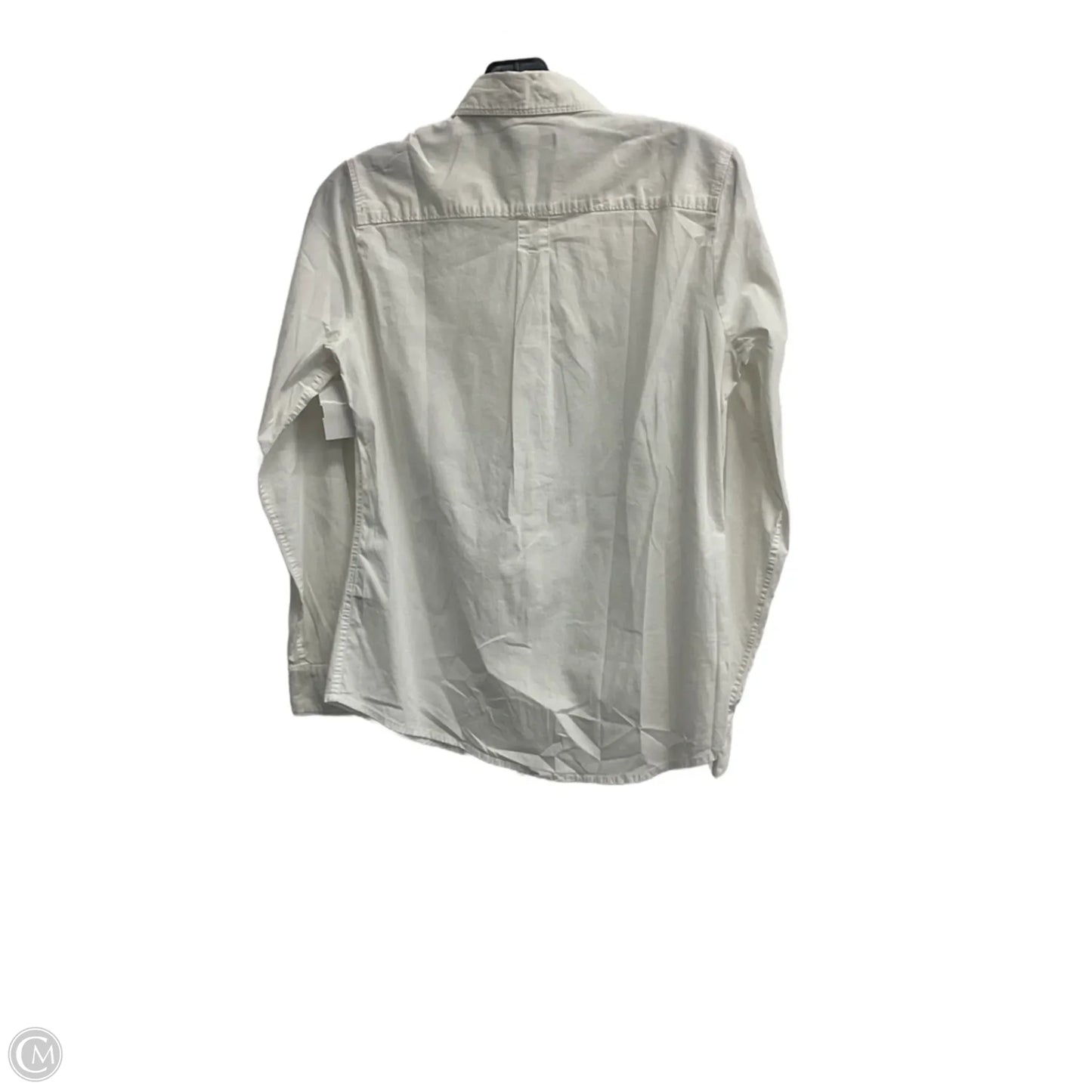 Top Long Sleeve By Banana Republic In White, Size: Xs
