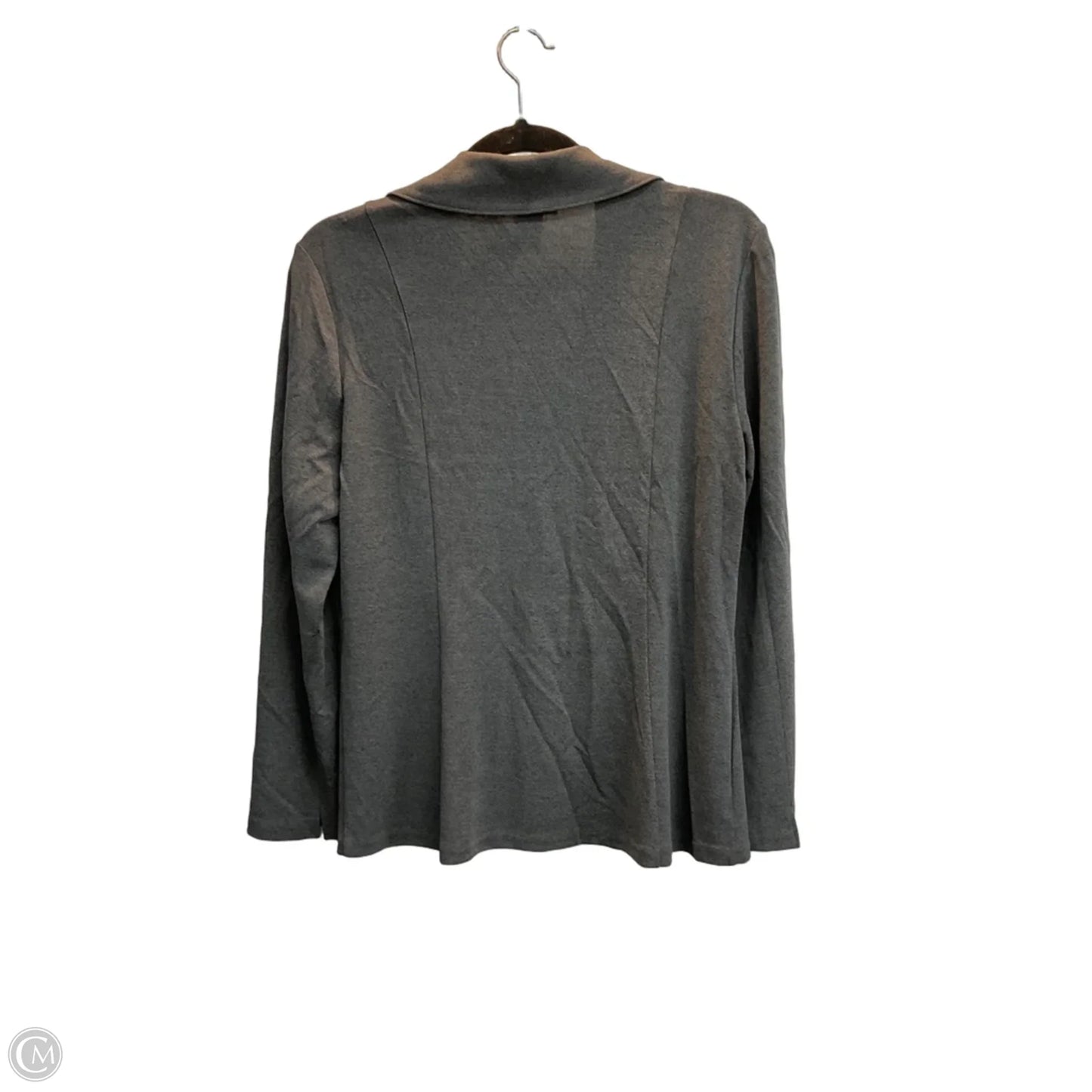 Jacket Shirt By Talbots In Grey, Size: S