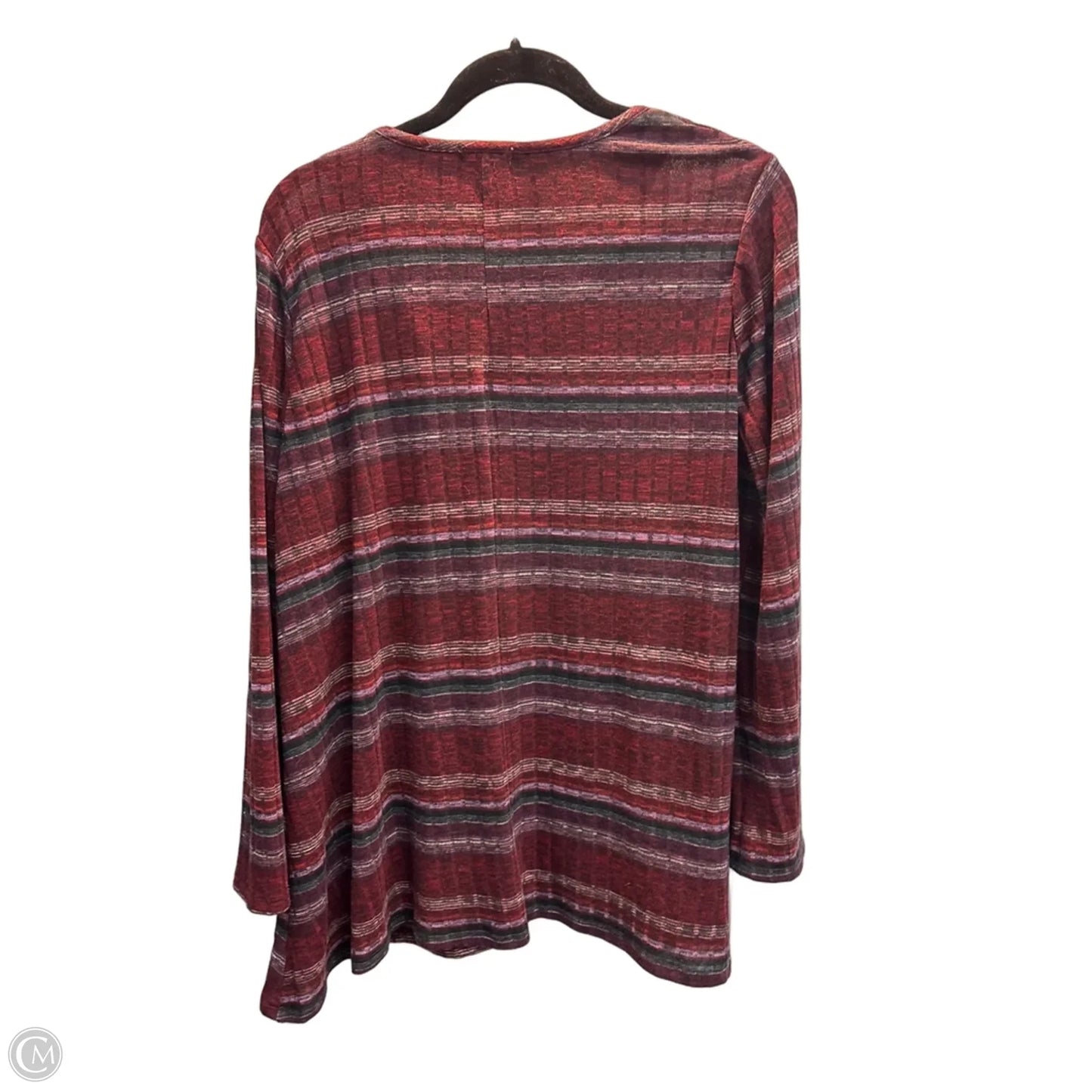 Top Long Sleeve By Westport In Striped Pattern, Size: 2x