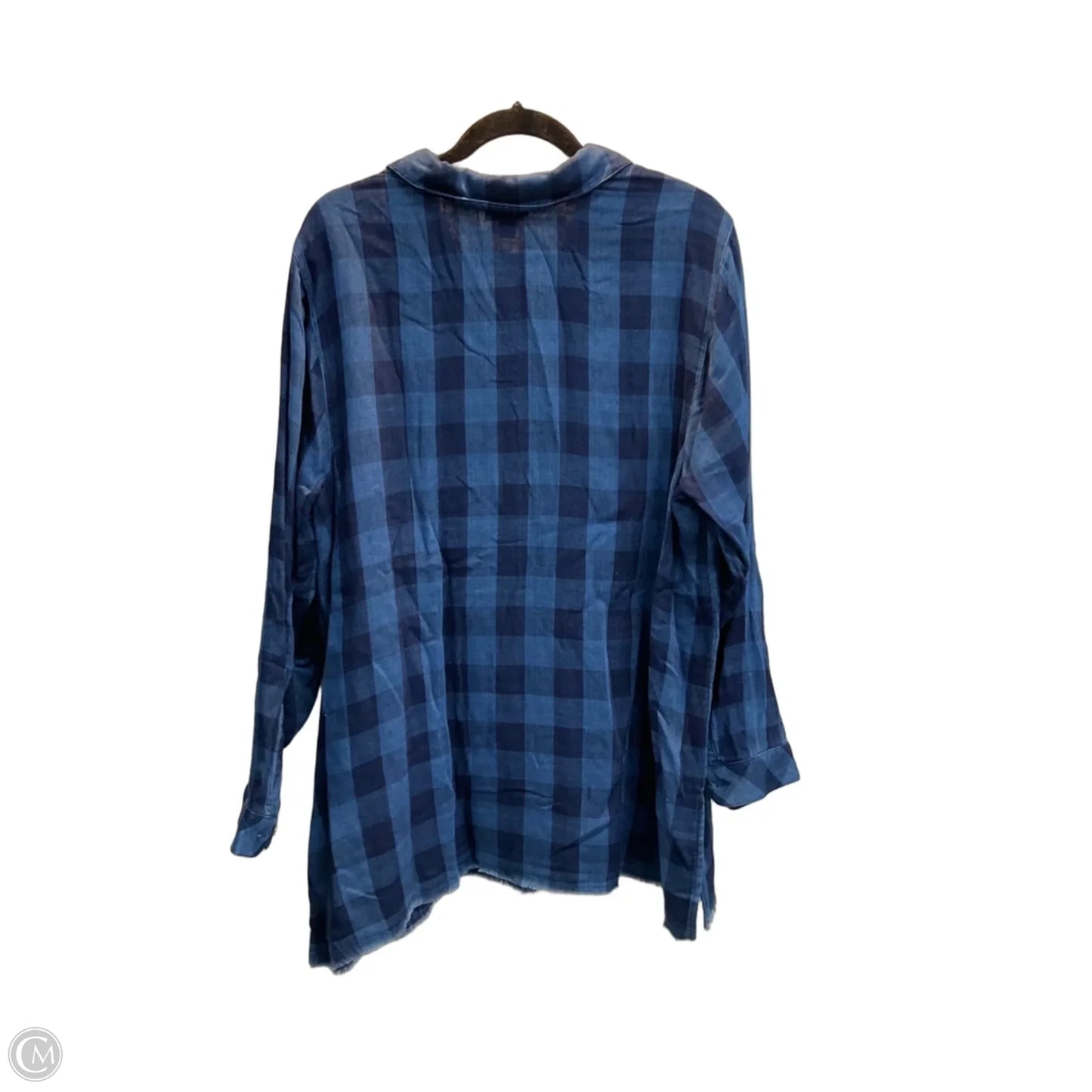 Blouse Long Sleeve By J. Jill In Plaid Pattern, Size: 2x