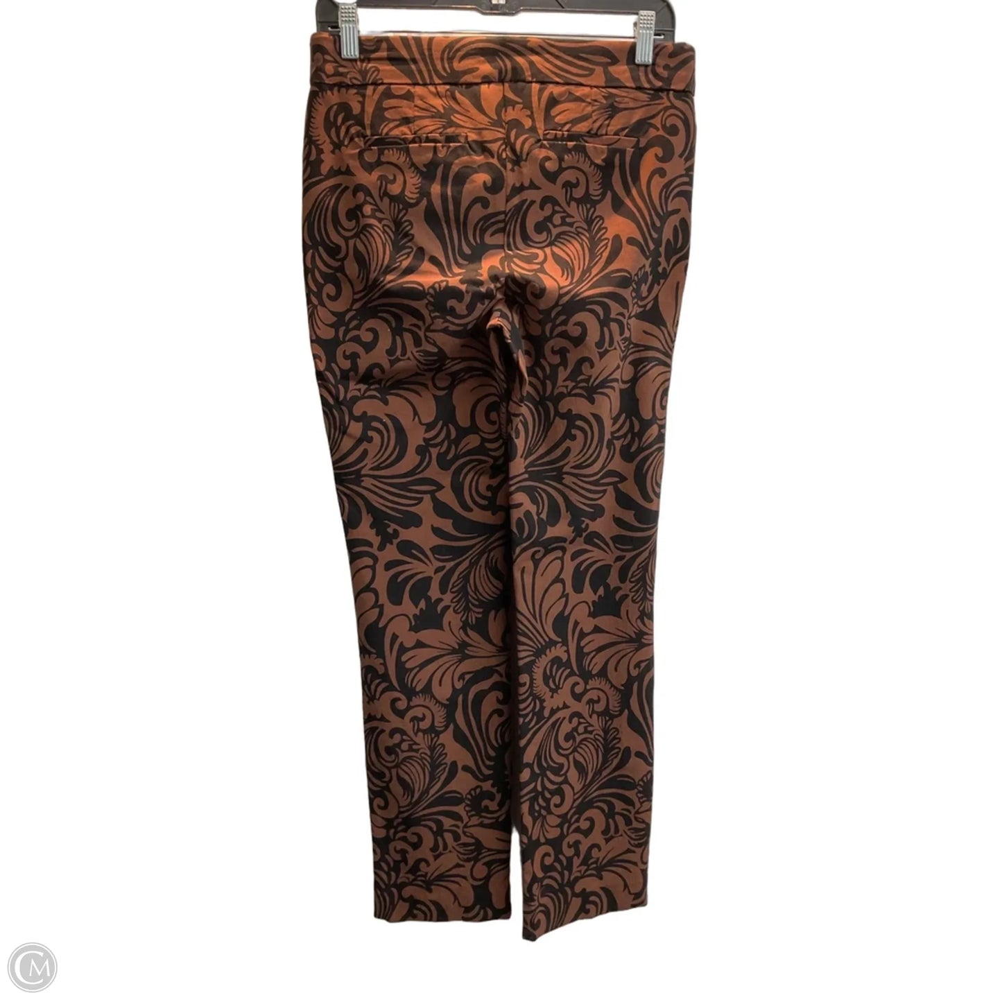 Pants Cropped By Chicos In Black & Brown, Size: Xs