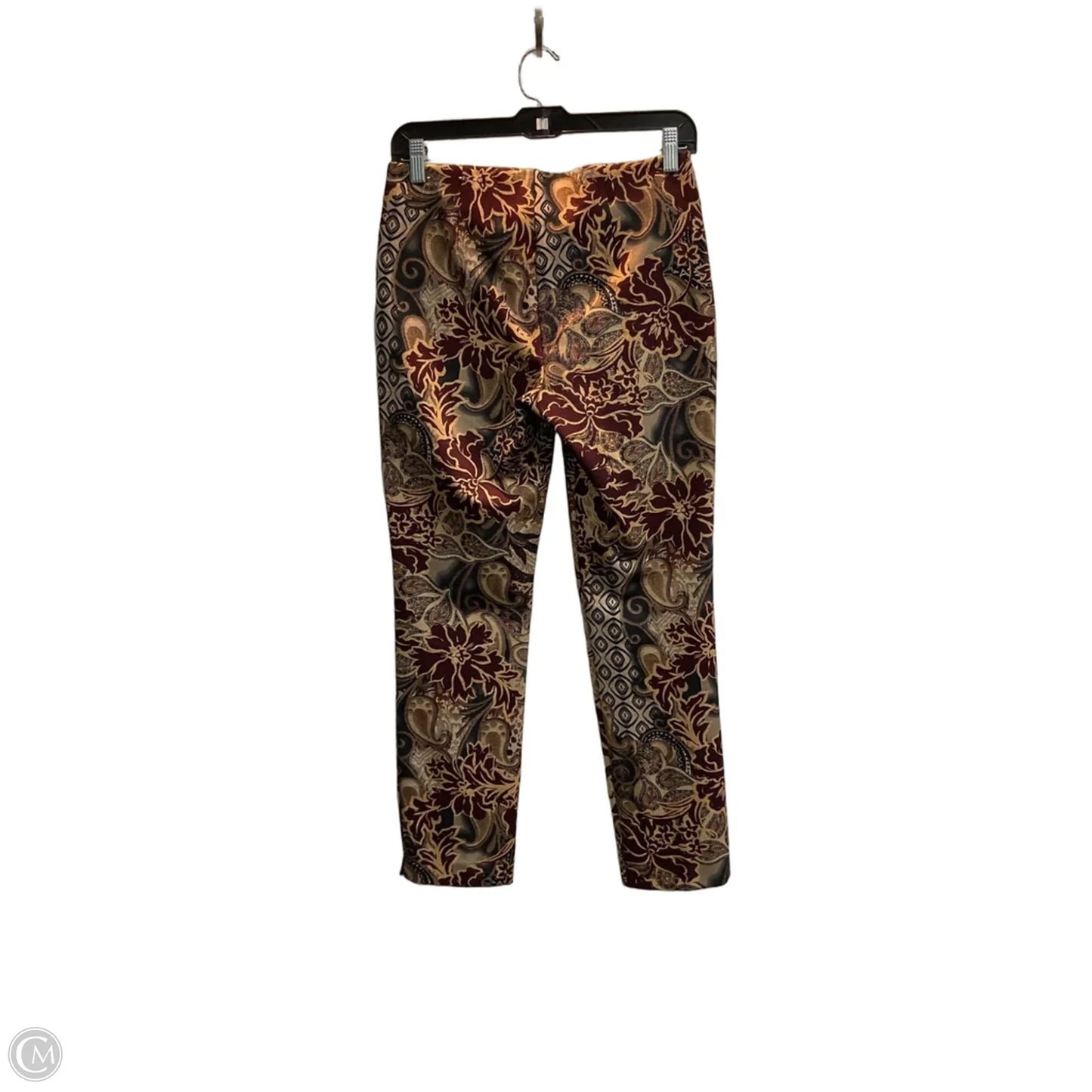 Pants Cropped By Chicos In Floral Print, Size: 2