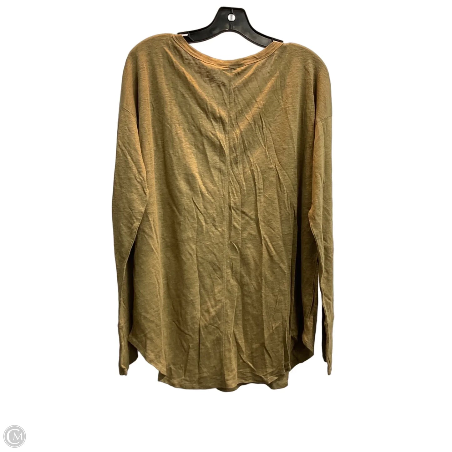 Top Long Sleeve By Banana Republic In Brown, Size: L