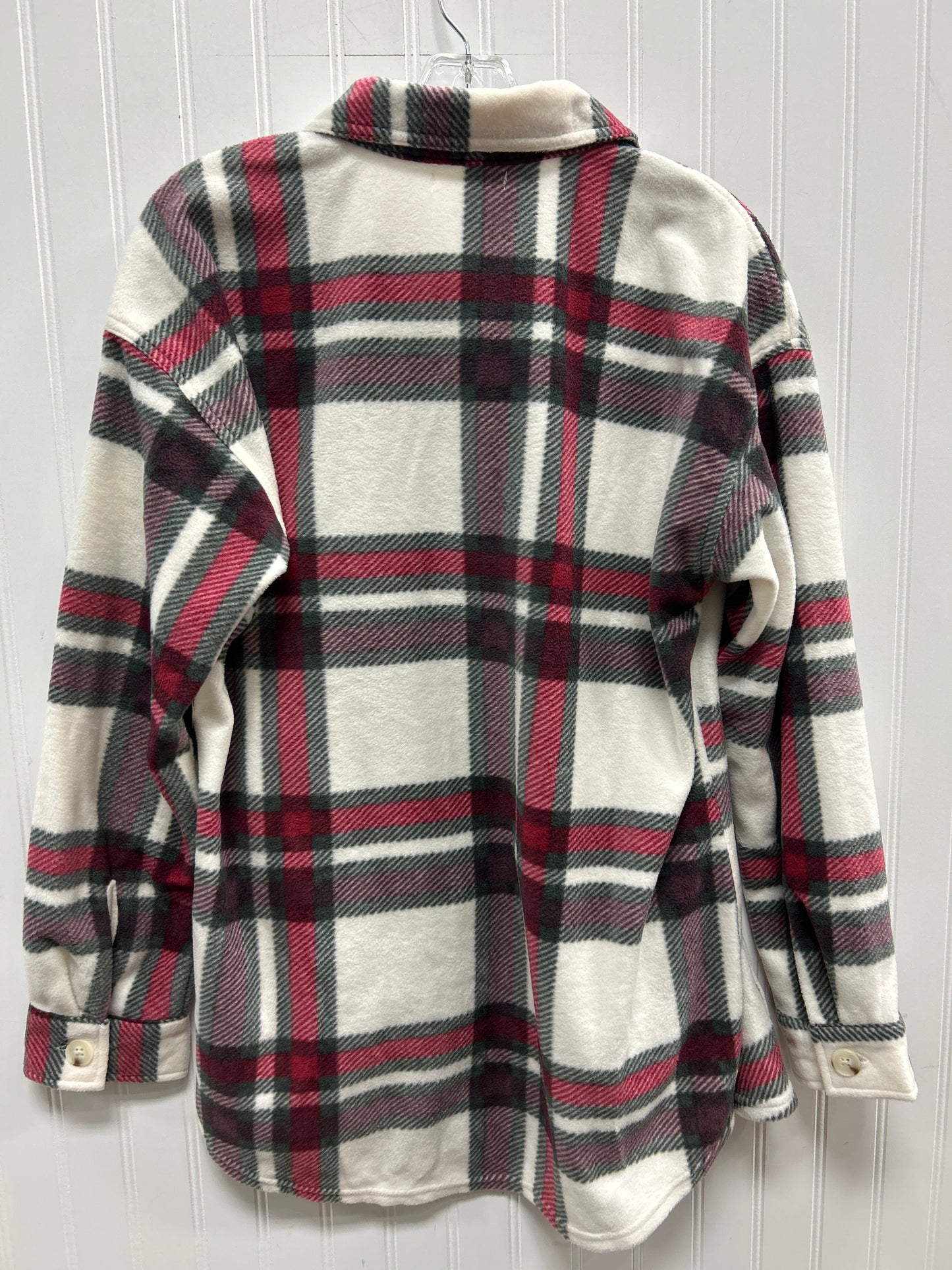 Jacket Fleece By Maurices In Plaid Pattern, Size:S