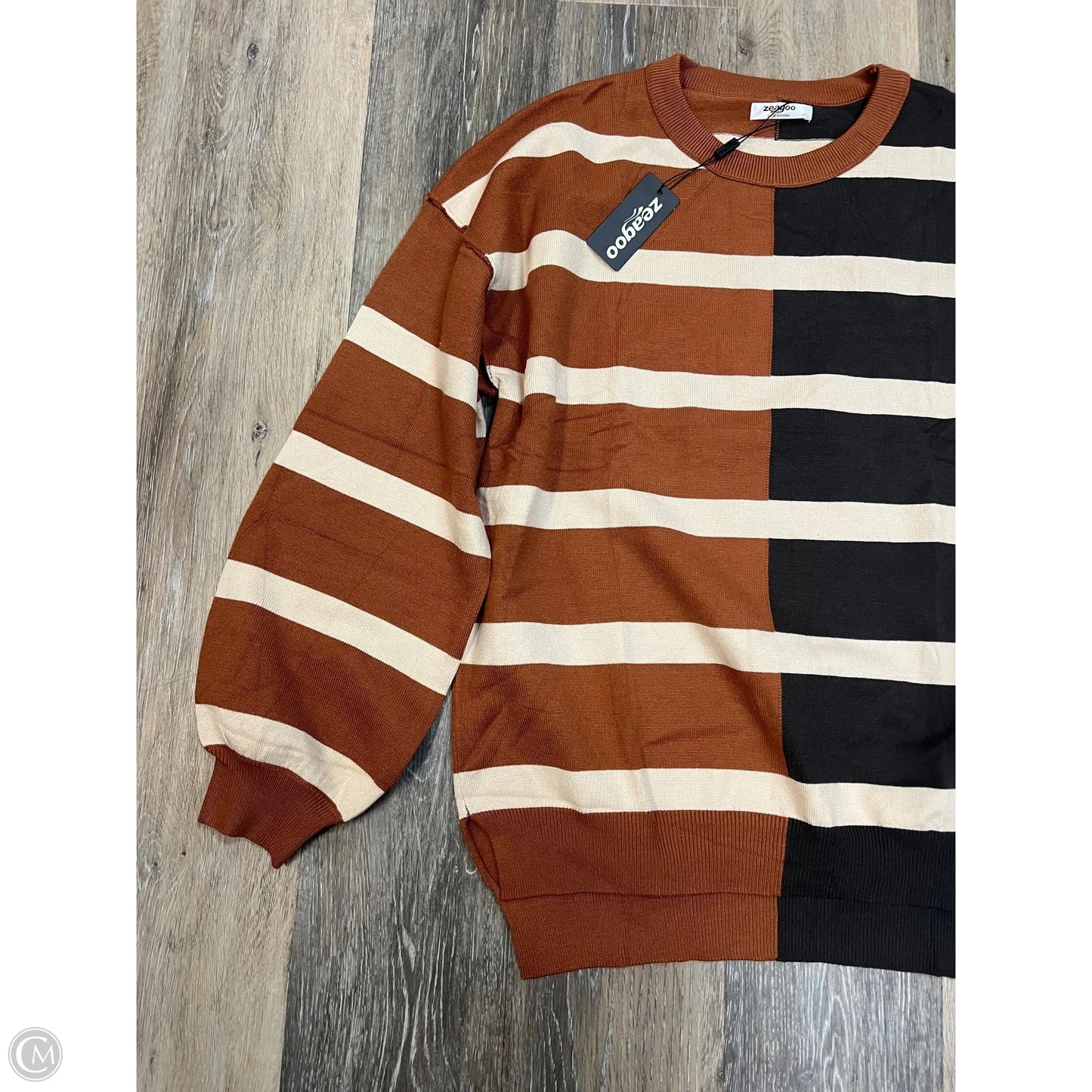 Sweater By Zeagoo In Brown, Size: M