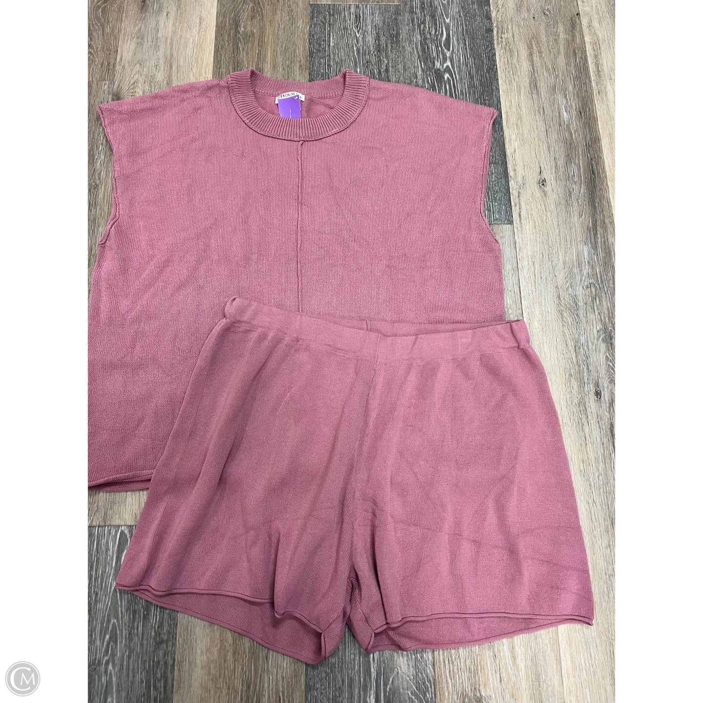 Shorts Set By Ekouaer In Pink, Size: Xl