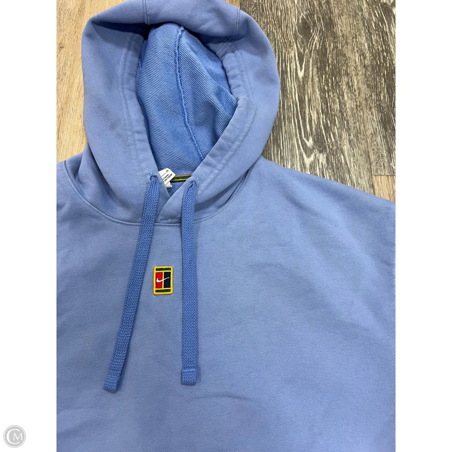 Athletic Sweatshirt Hoodie By Nike Apparel In Blue, Size: M