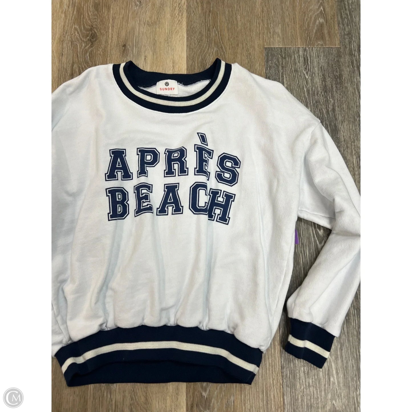 Sweatshirt Crewneck By Sundry In White, Size: Xs