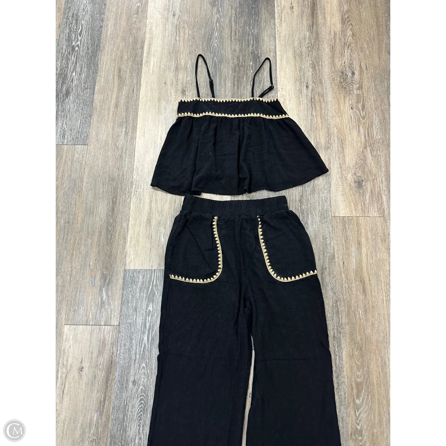 Pants Set 2pc By Vintage Havana In Black, Size: S
