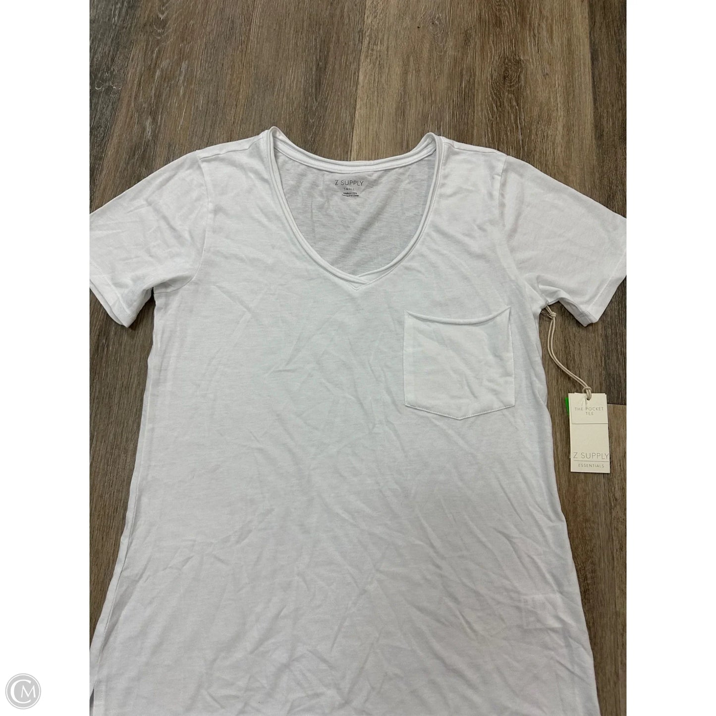 Top Short Sleeve By Z Supply In White, Size: S