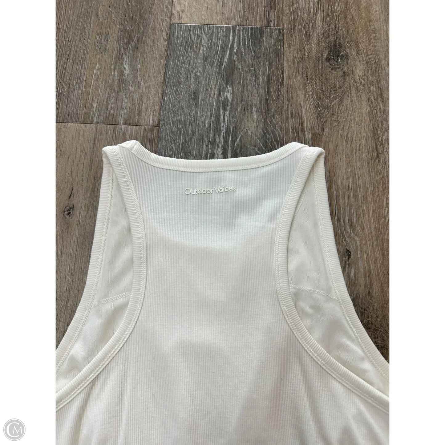 Athletic Tank Top By Outdoor Voices In Cream, Size: Xl