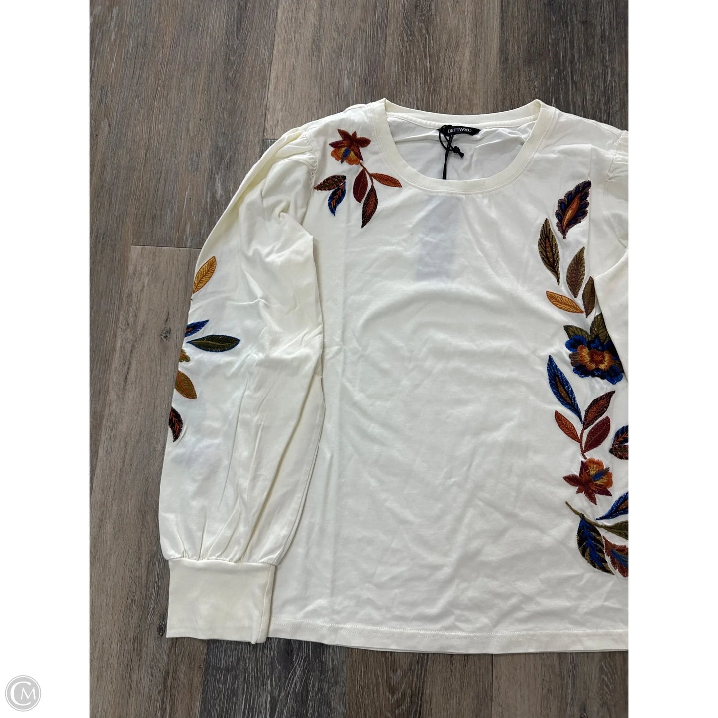 Top Long Sleeve By Driftwood In Cream, Size: Xl