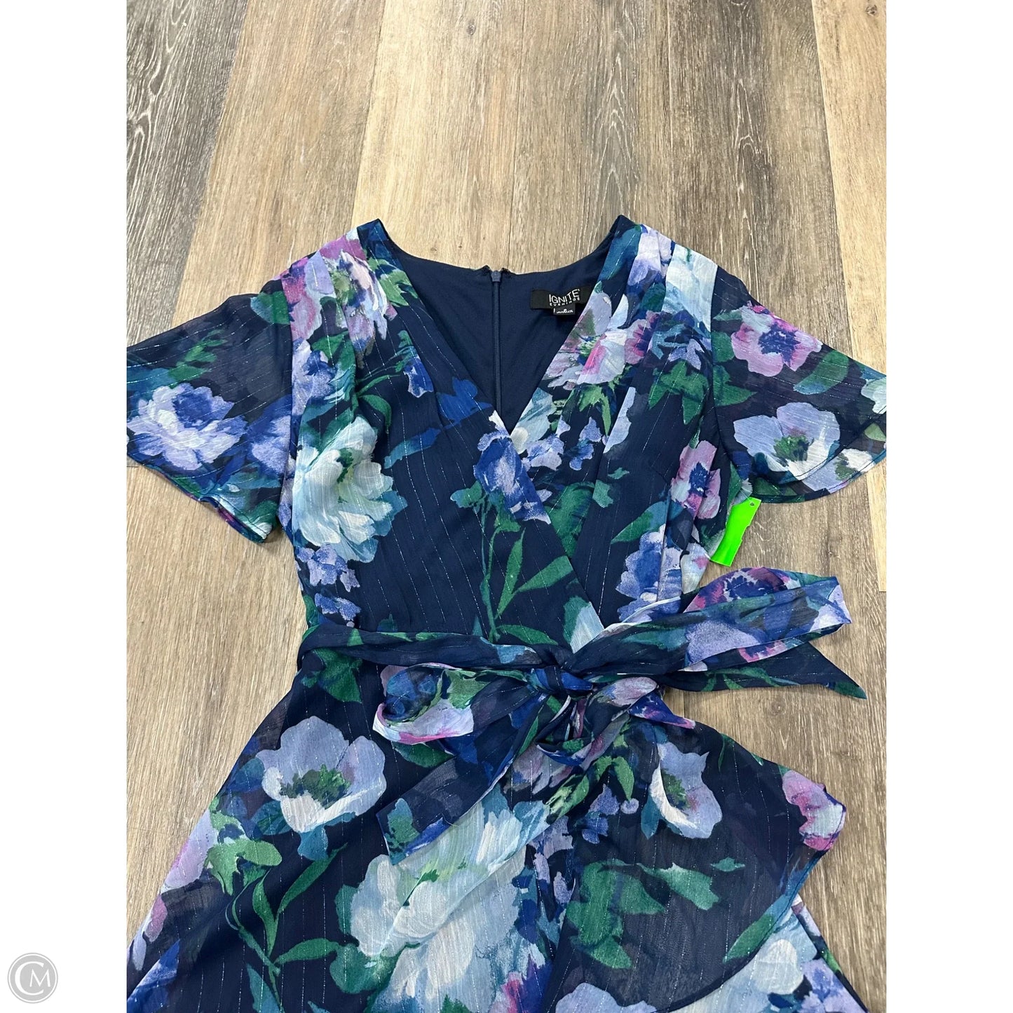 Dress Party Long By Ignite Evenings In Floral Print, Size: M