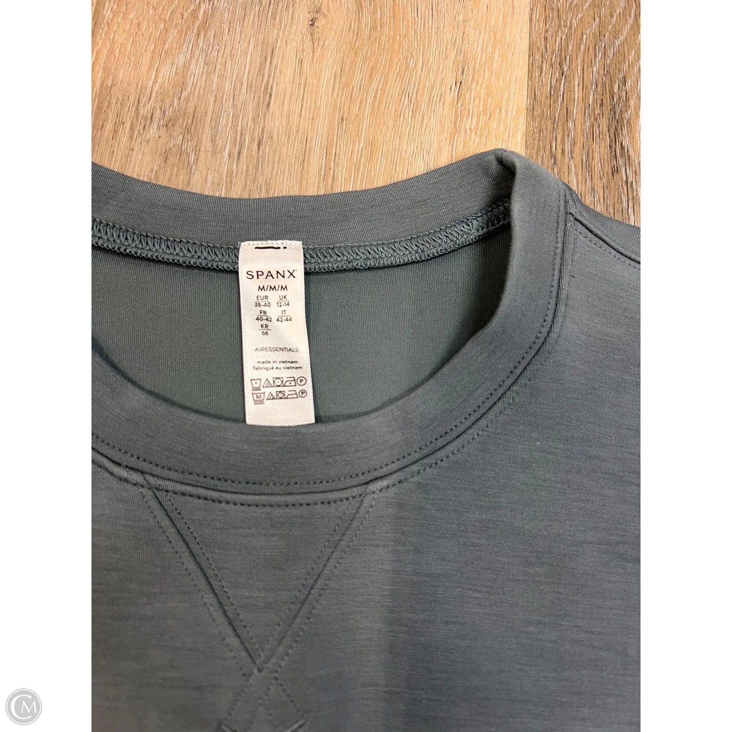 Athletic Sweatshirt Crewneck By Spanx In Blue, Size: M