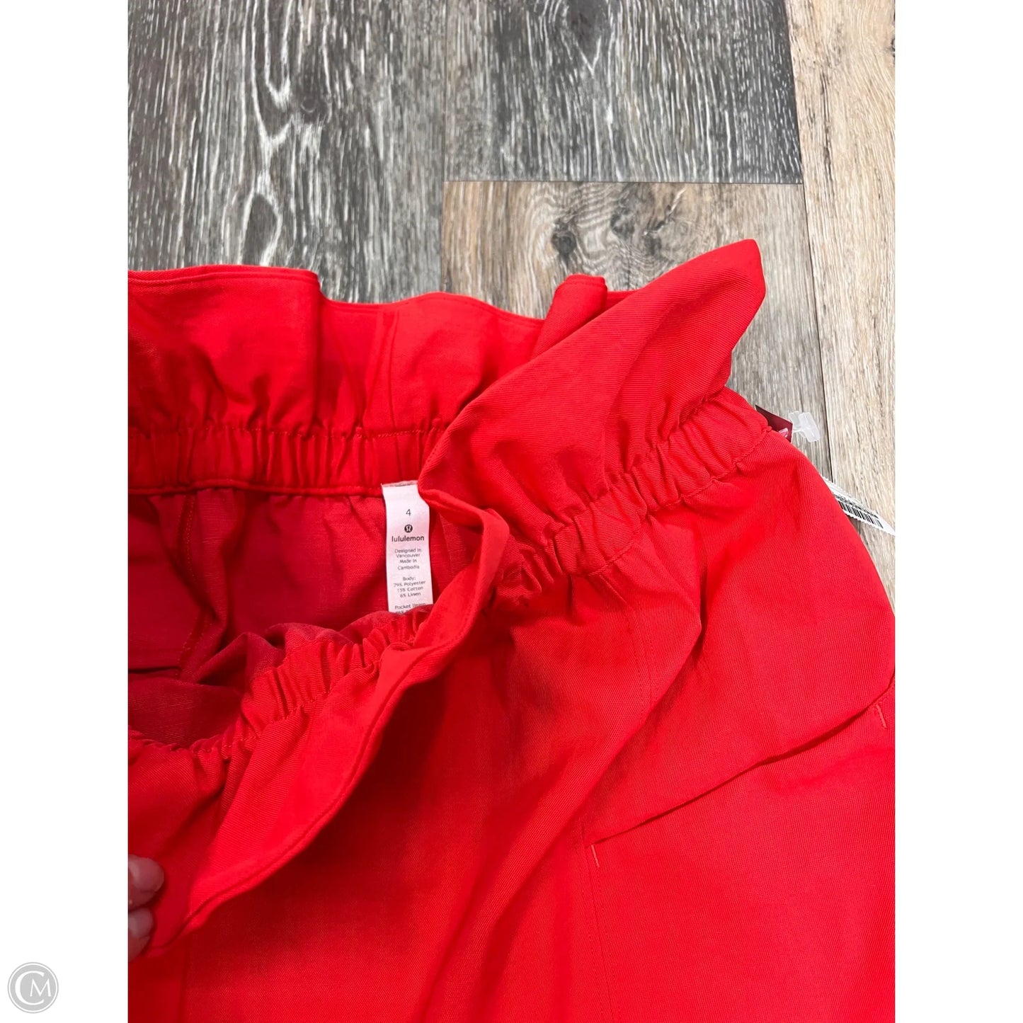 Athletic Skirt By Lululemon In Red, Size: 4