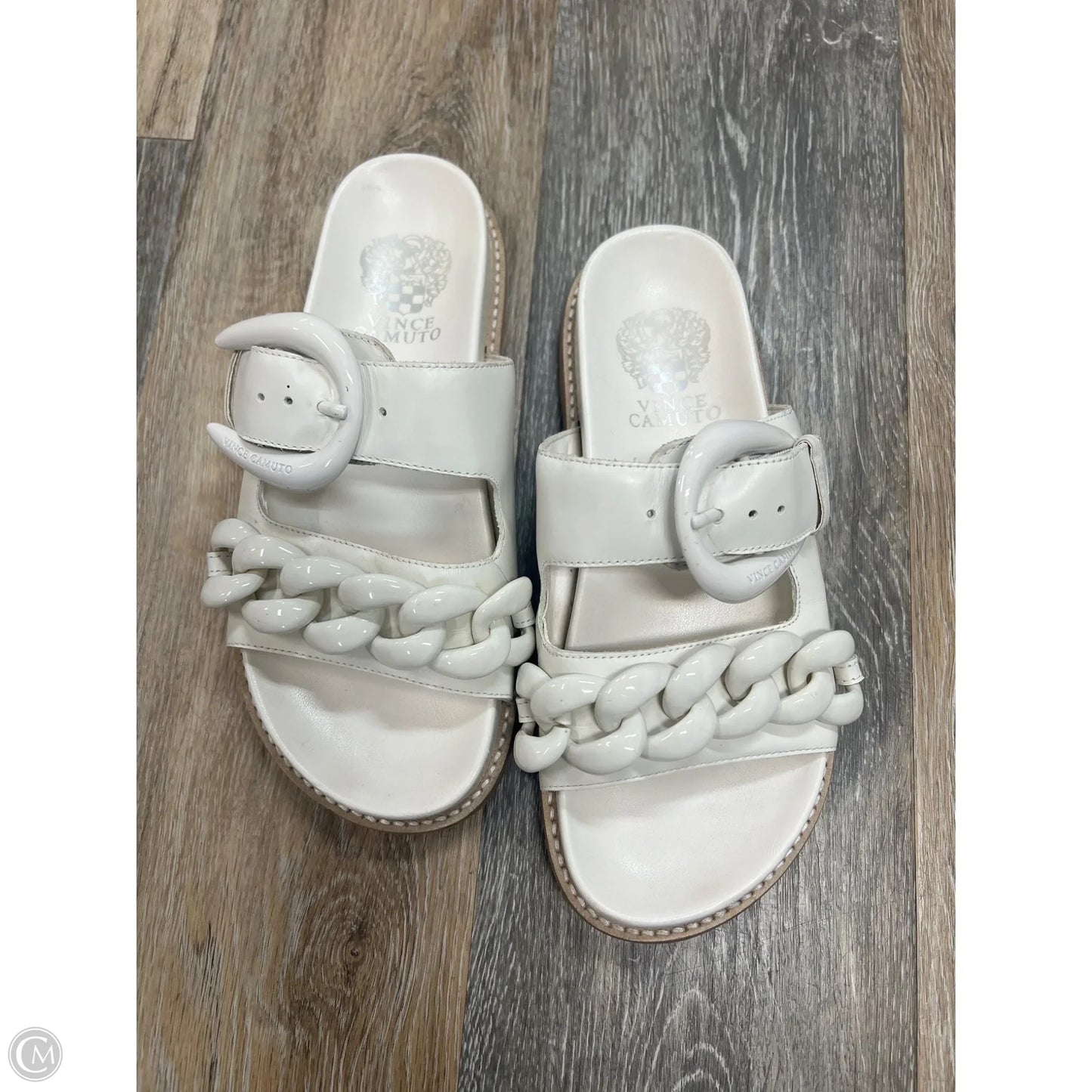 Sandals Flats By Vince Camuto In White, Size: 7