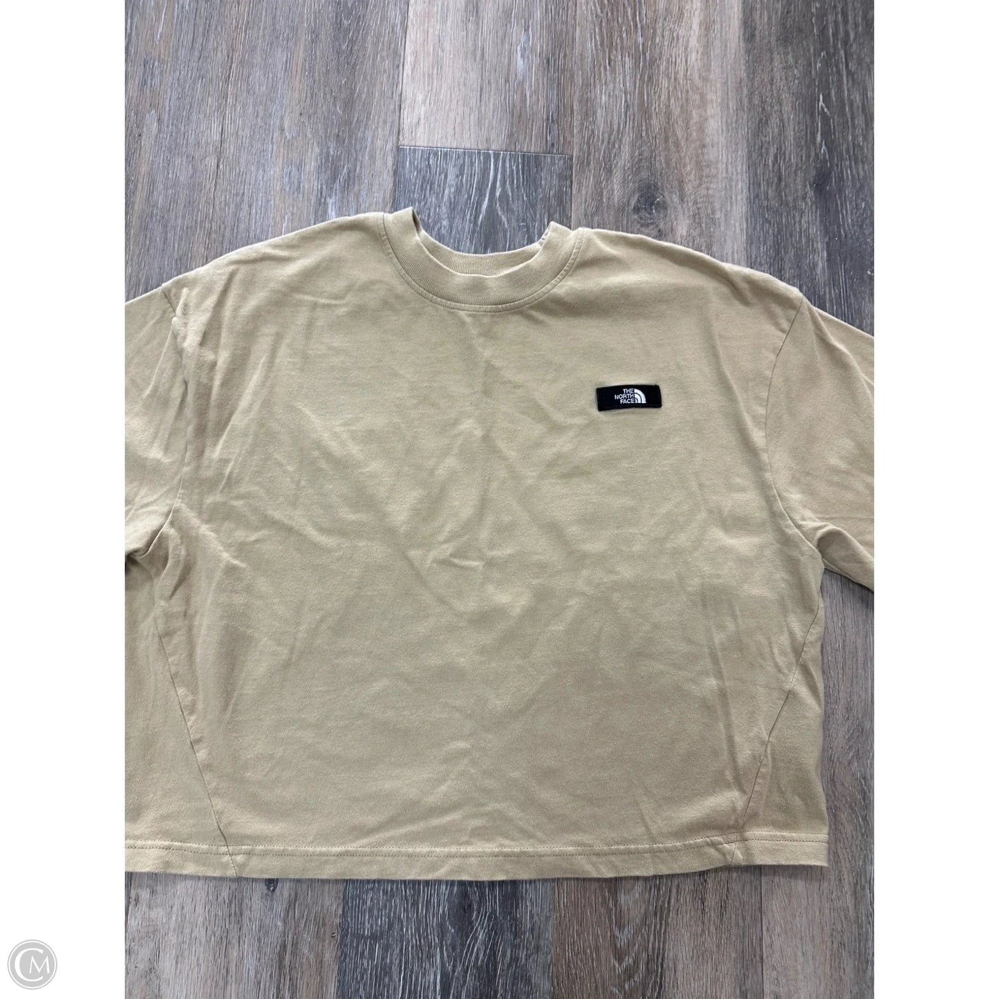 Athletic Top Short Sleeve By The North Face In Tan, Size: M