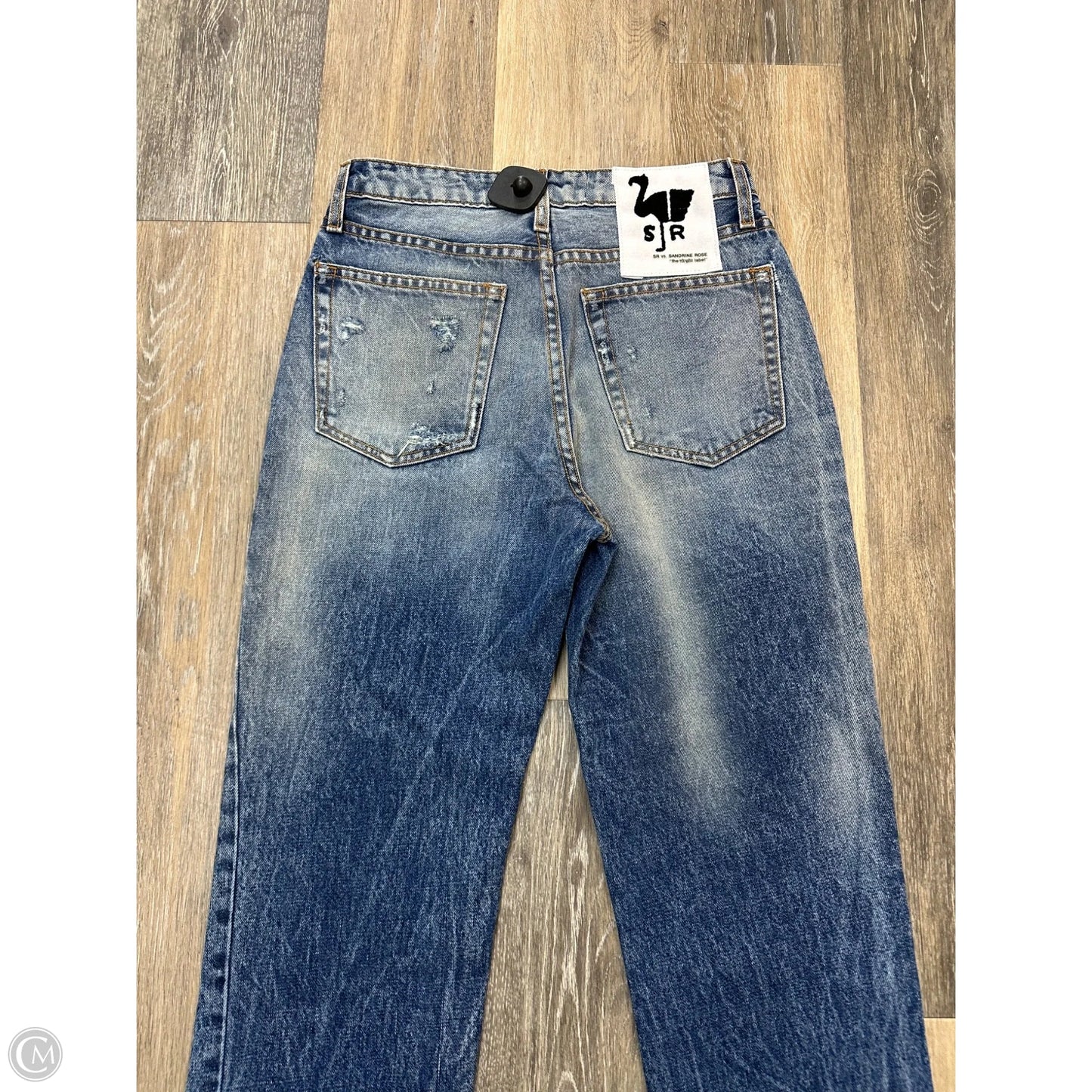 Jeans Straight By Free People In Blue Denim, Size: 2