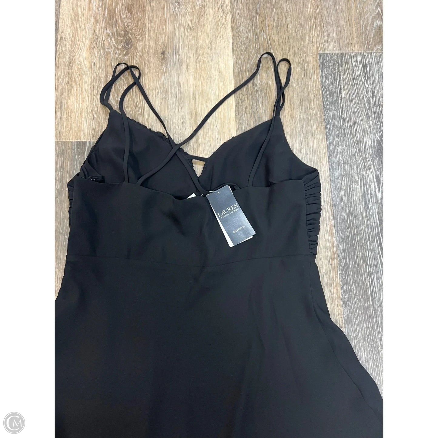 Dress Casual Midi By Lauren By Ralph Lauren In Black, Size: 12