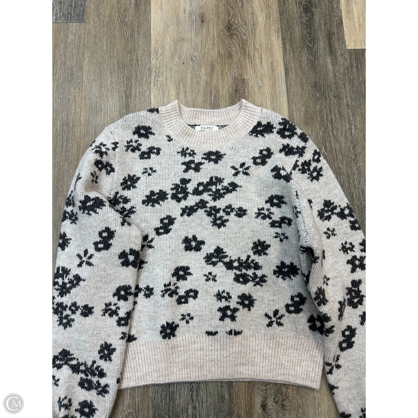 Sweater By Z Supply In Floral Print, Size: L