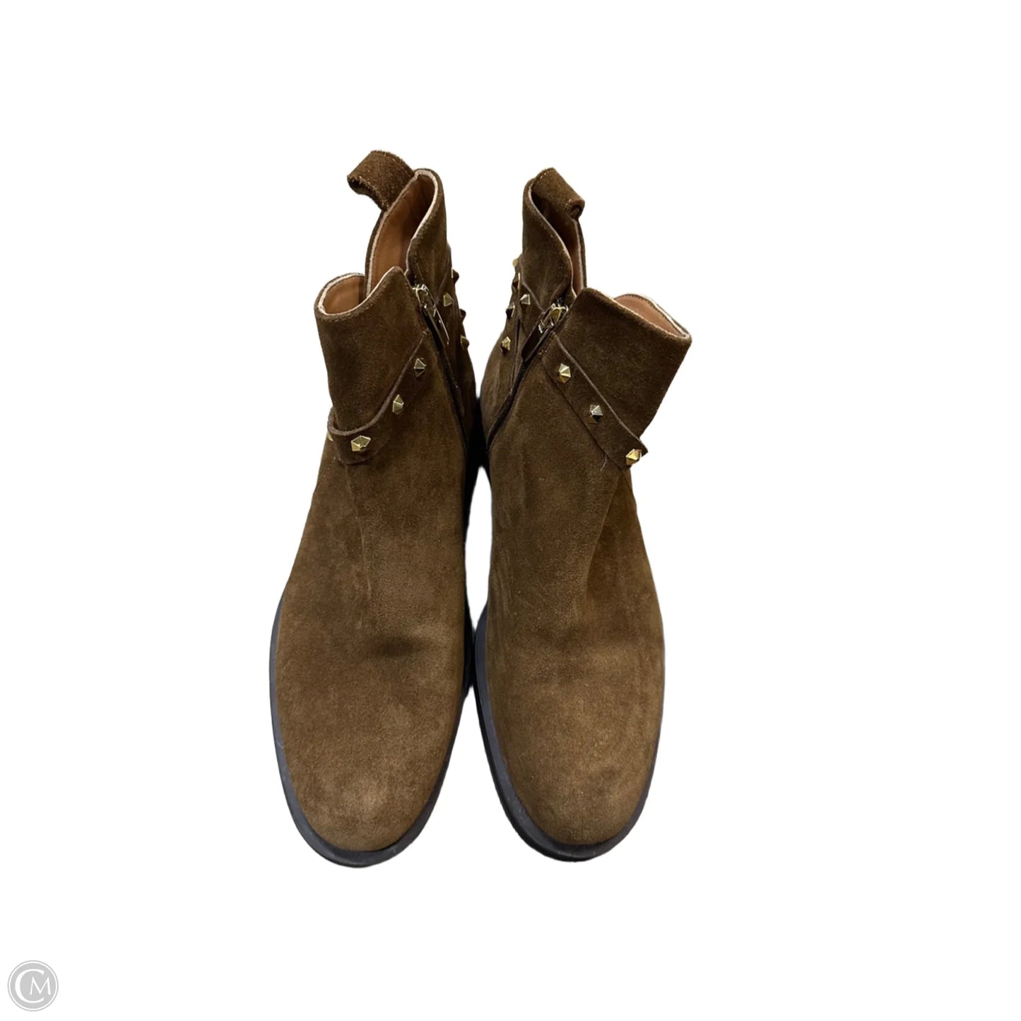 Boots Ankle Flats By Aquatalia In Brown, Size: 10