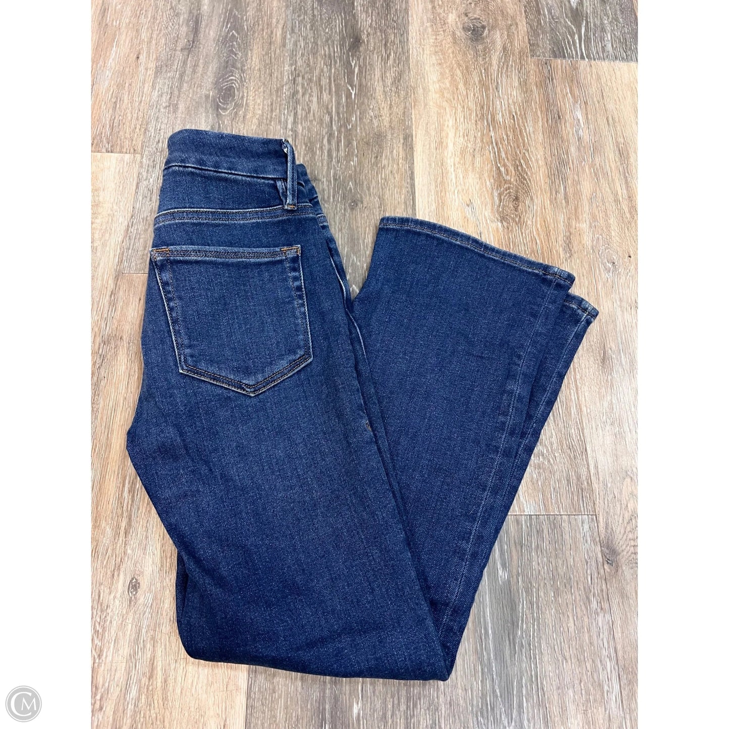 Jeans Straight By Good American In Blue Denim, Size: 0/25