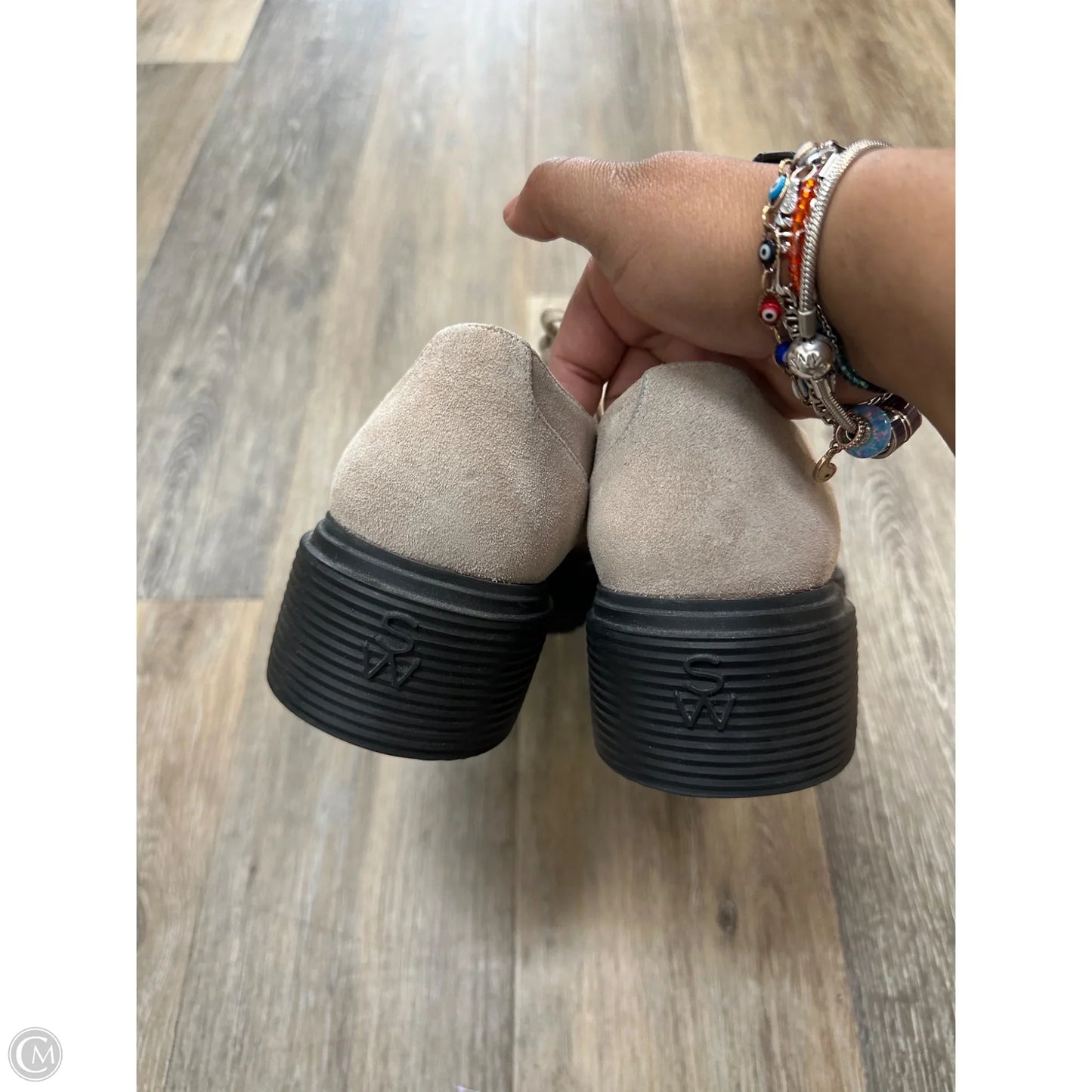 Shoes Designer By Stuart Weitzman In Black & Brown, Size: 9.5