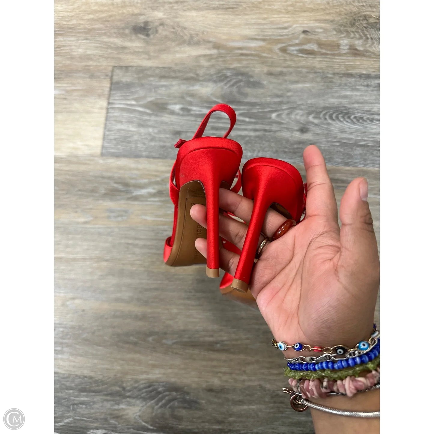 Shoes Heels Block By Bcbgmaxazria In Red, Size: 6.5