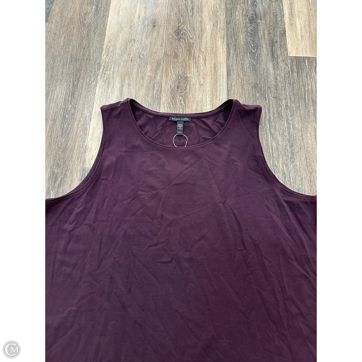 Top Sleeveless By Eileen Fisher In Purple, Size: Xl