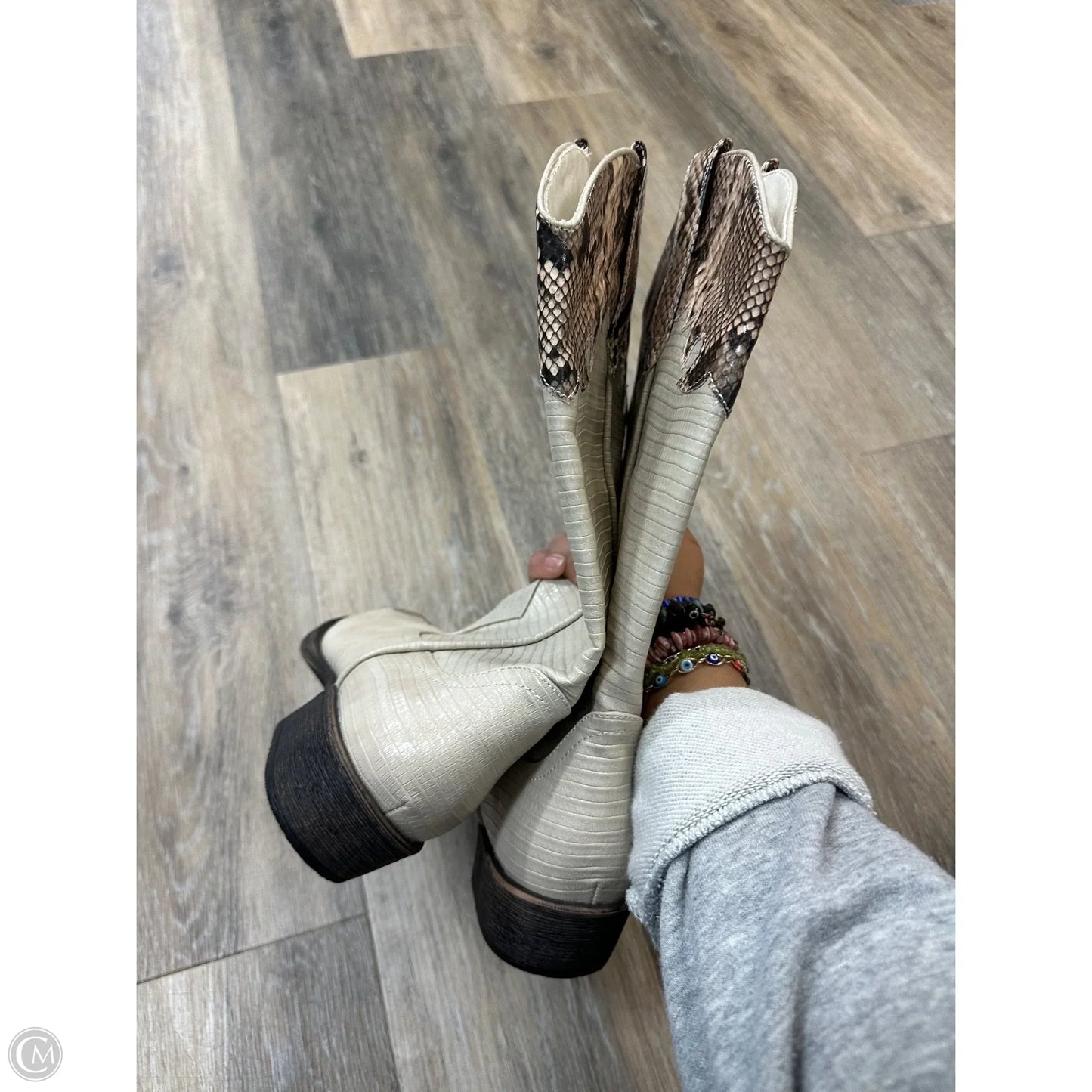 Boots Western By Matisse In Cream, Size: 6