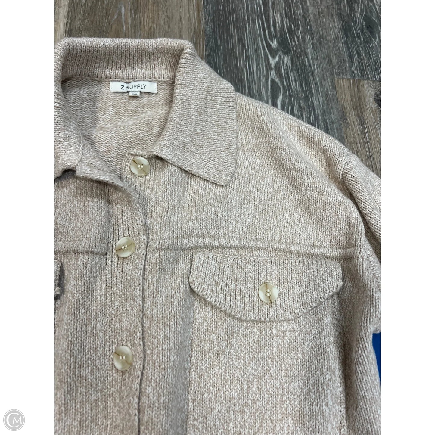 -Sweater Cardigan By Z Supply In Cream, Size: Xs