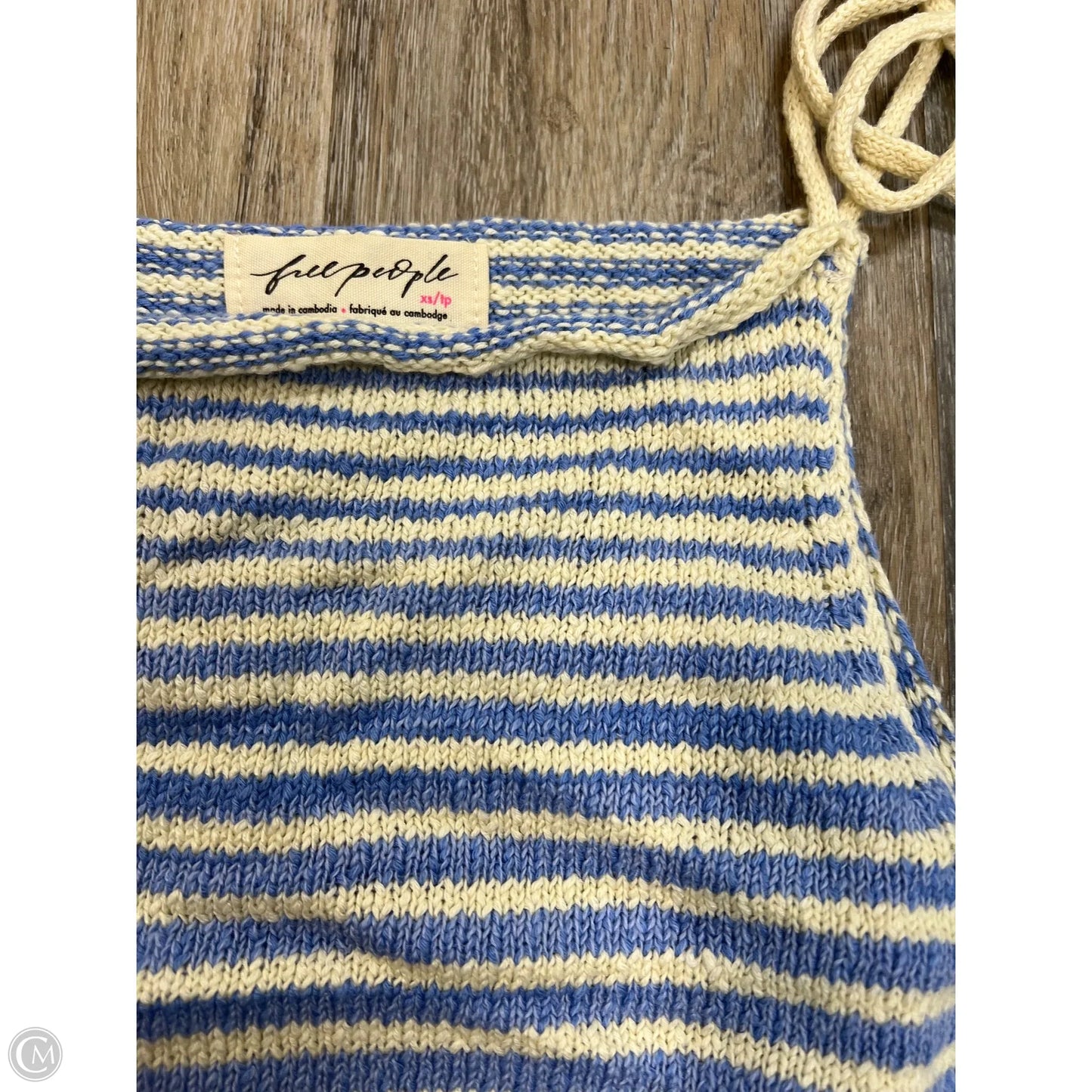 Top Sleeveless By Free People In Striped Pattern, Size: Xs