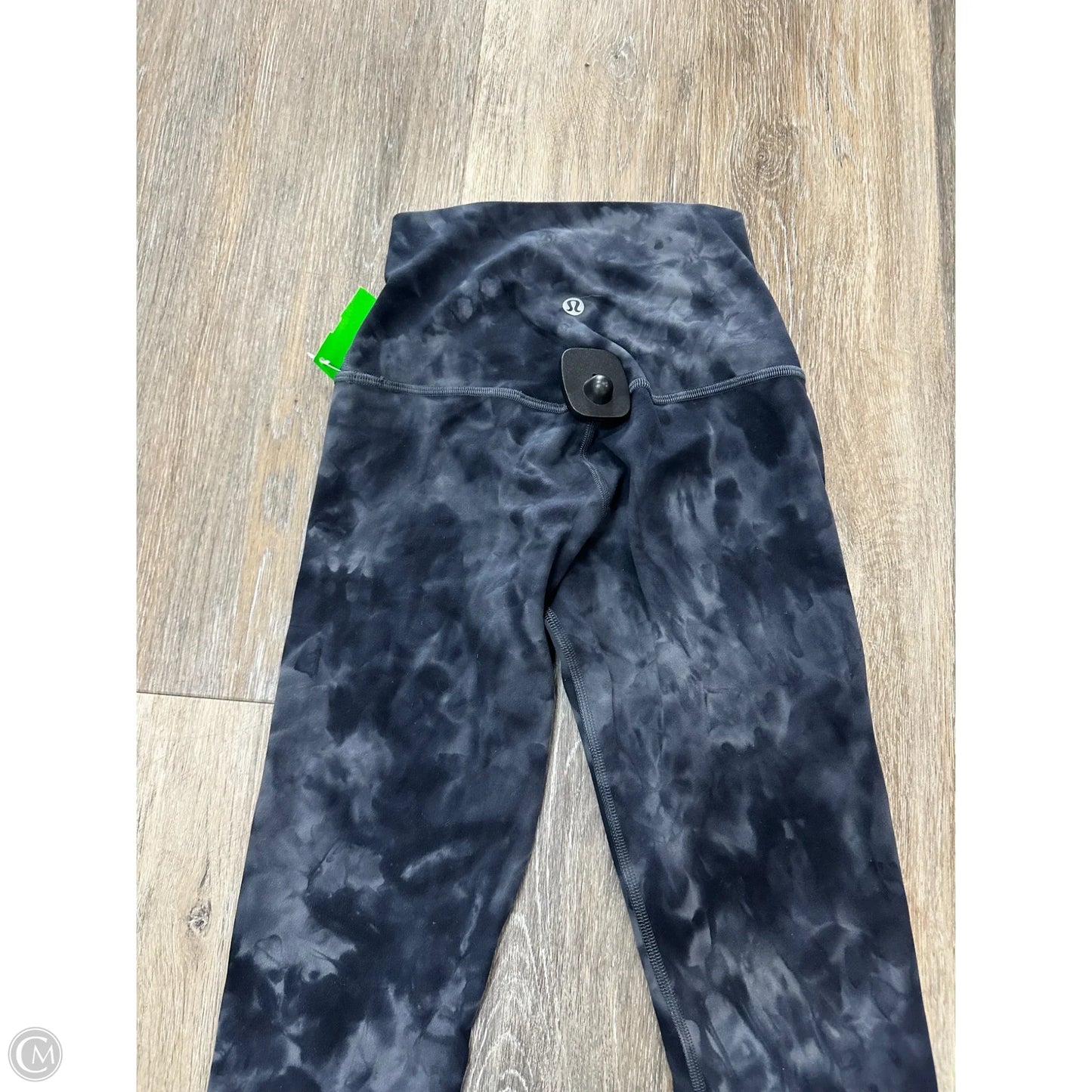 Athletic Leggings By Lululemon In Black & Grey, Size: 2