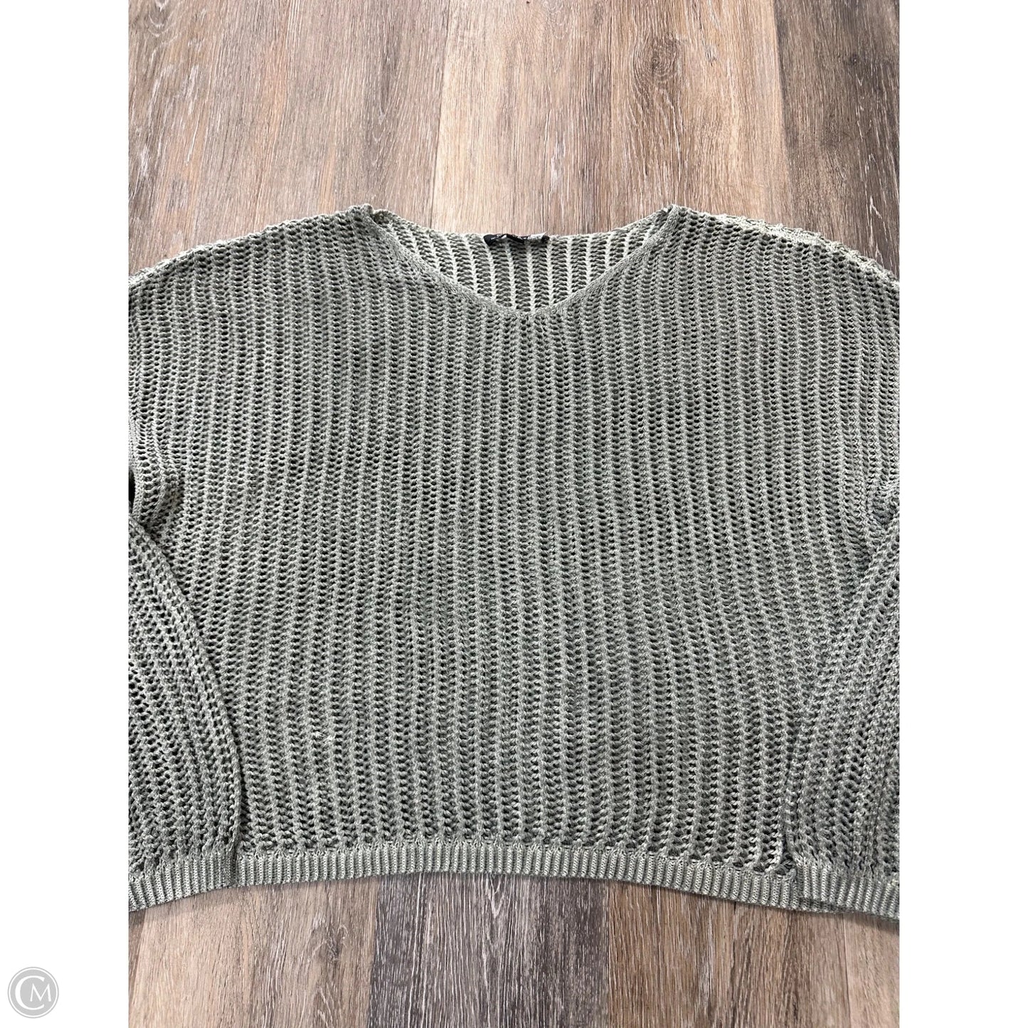 Sweater By Charlie B In Grey, Size: Xl
