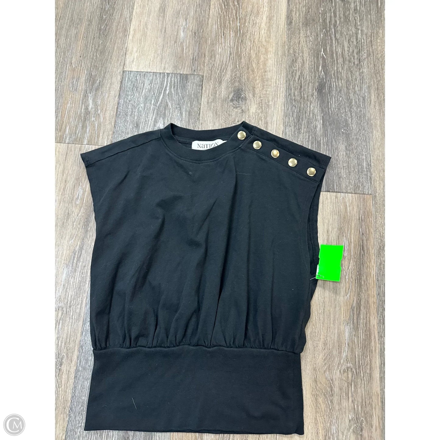 Top Sleeveless By Nation In Black, Size: Xs
